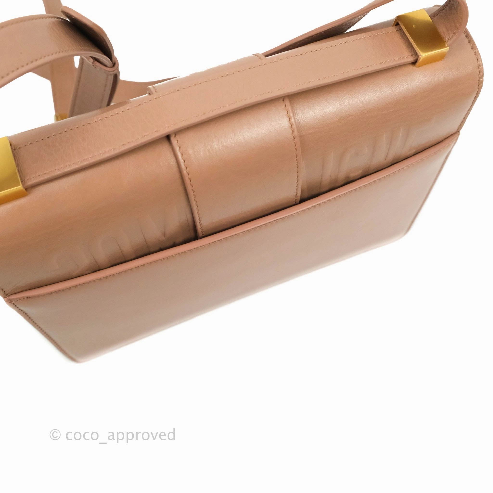 Dior 30 Montaigne Bag Rose Des Vents Crinkled Calfskin Gold Hardware