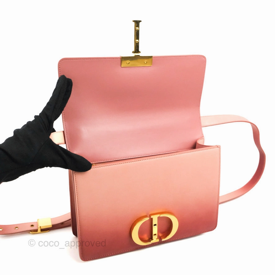 Dior 30 Montaigne Bag Smooth Calfskin Gradient Rose Multicolour