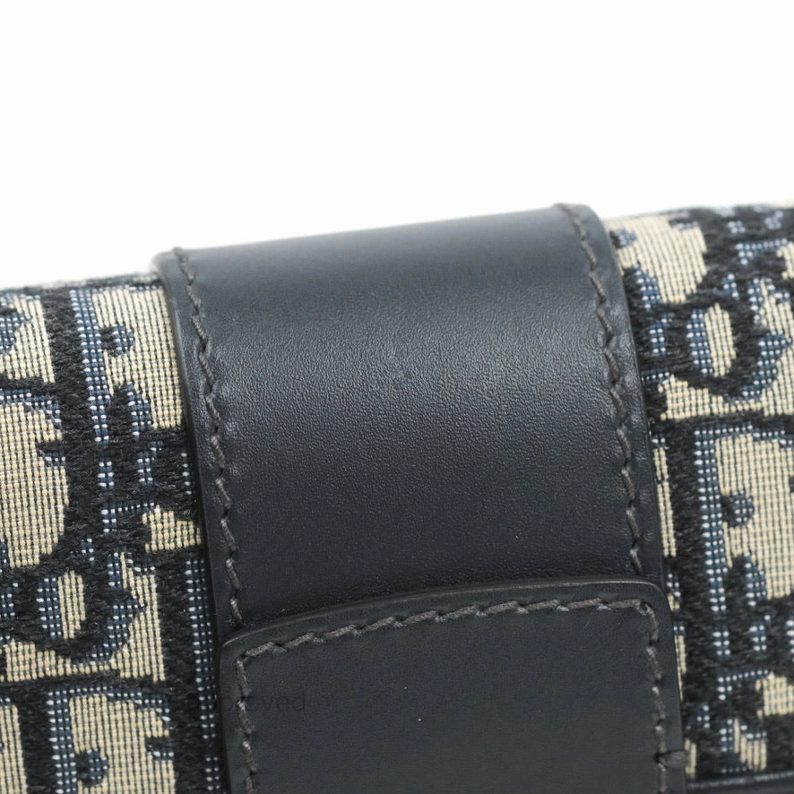 Dior 30 Montaigne Clutch Navy Oblique Canvas