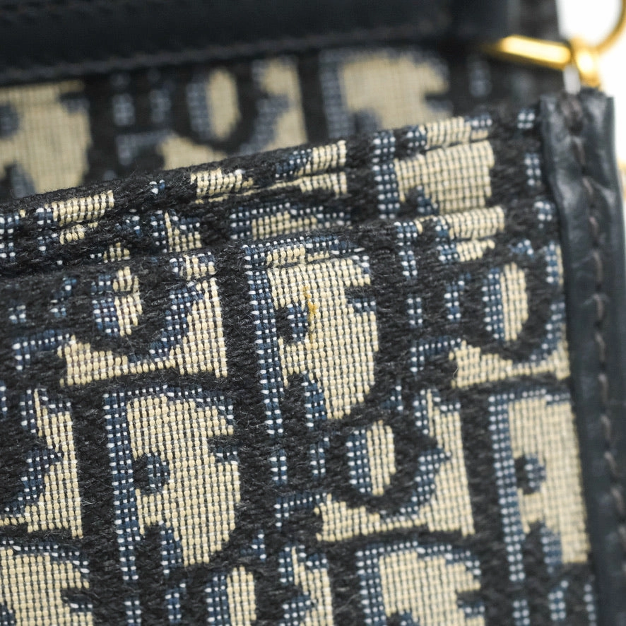 Dior 30 Montaigne Clutch Navy Oblique Canvas