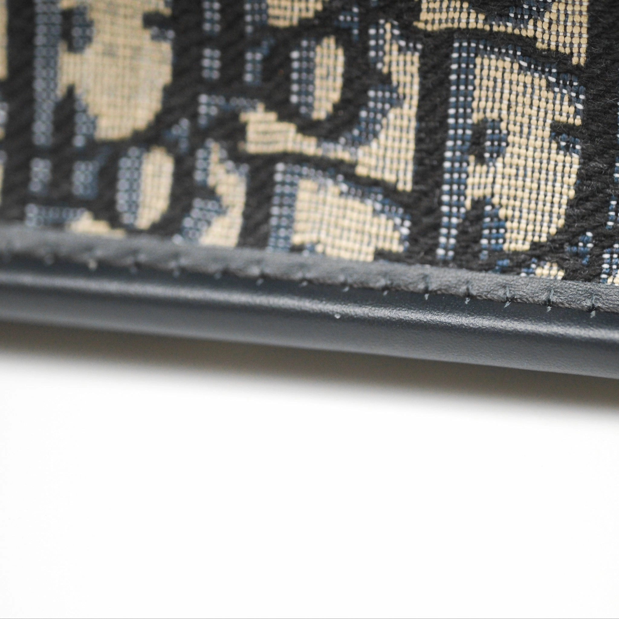 Dior 30 Montaigne East-West Bag With Chain Blue Dior Oblique Jacquard