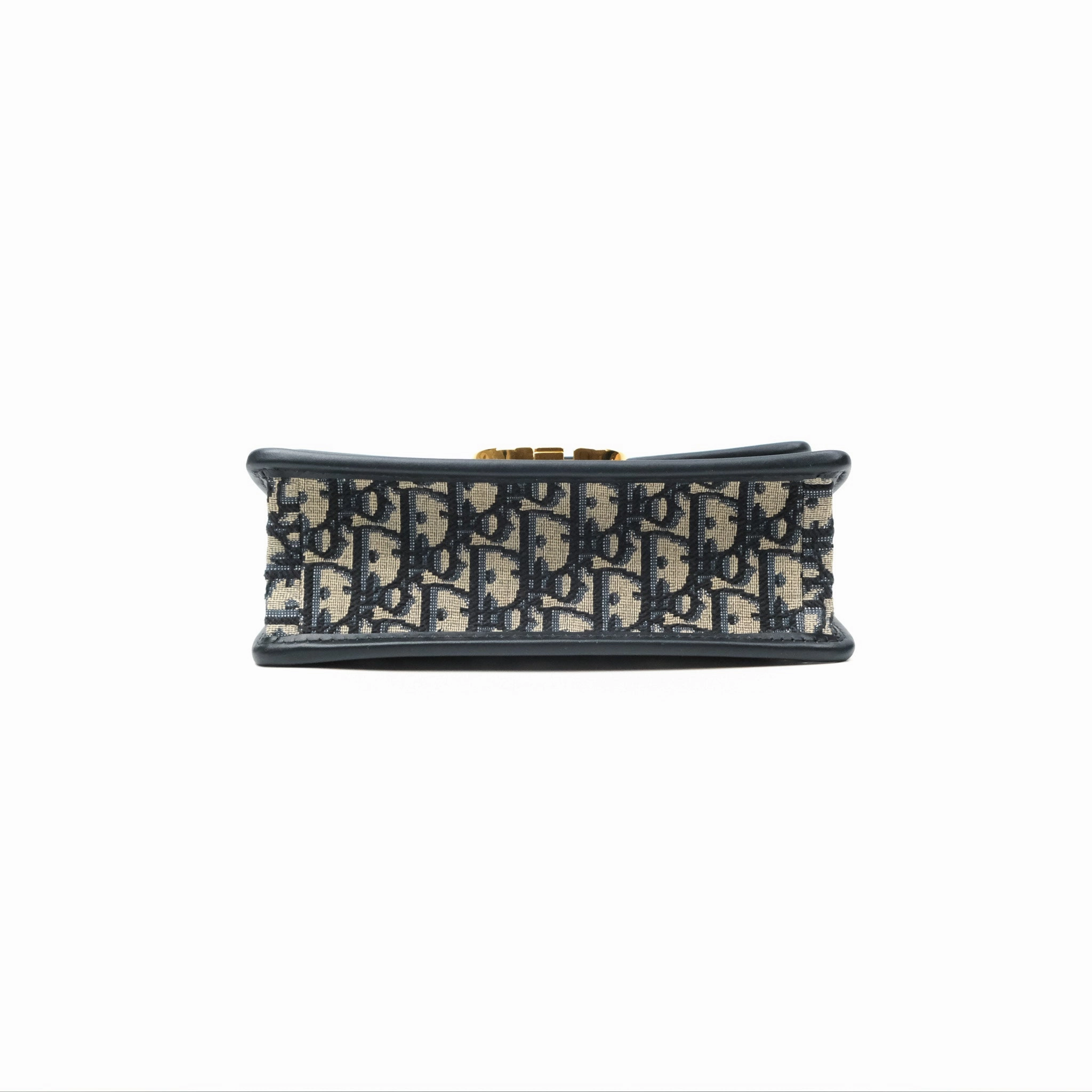 Dior 30 Montaigne East-West Bag With Chain Blue Dior Oblique Jacquard