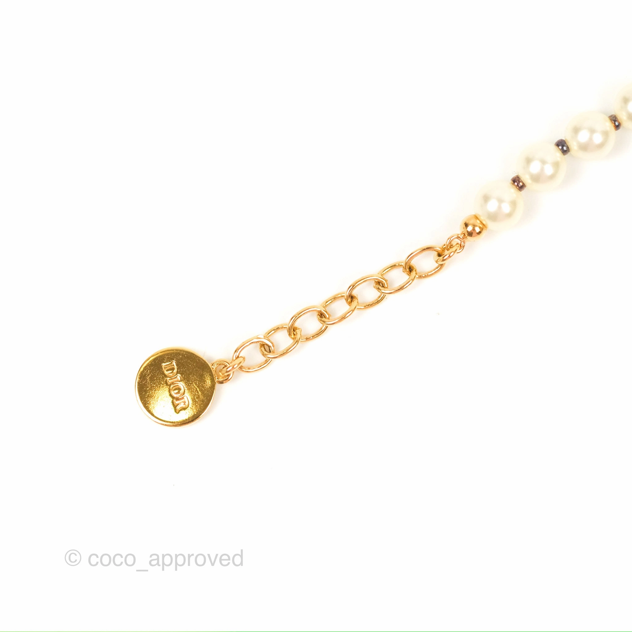 Dior 30 Montaigne Pearl Bracelet Gold Tone