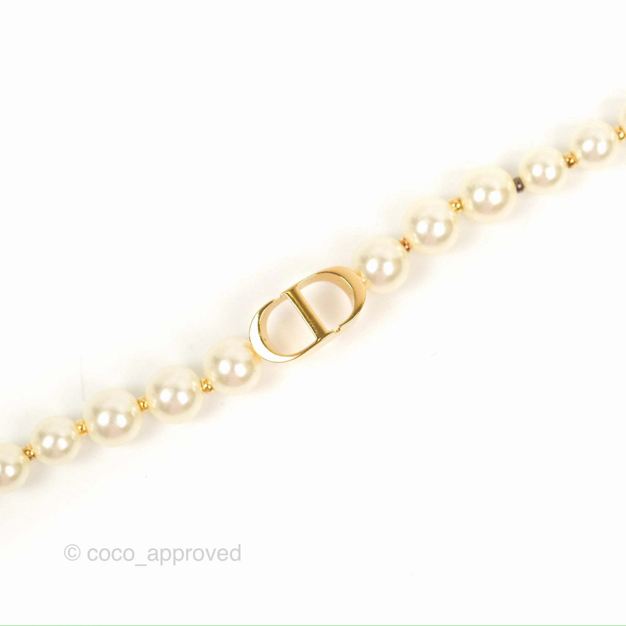 Dior 30 Montaigne Pearl Bracelet Gold Tone