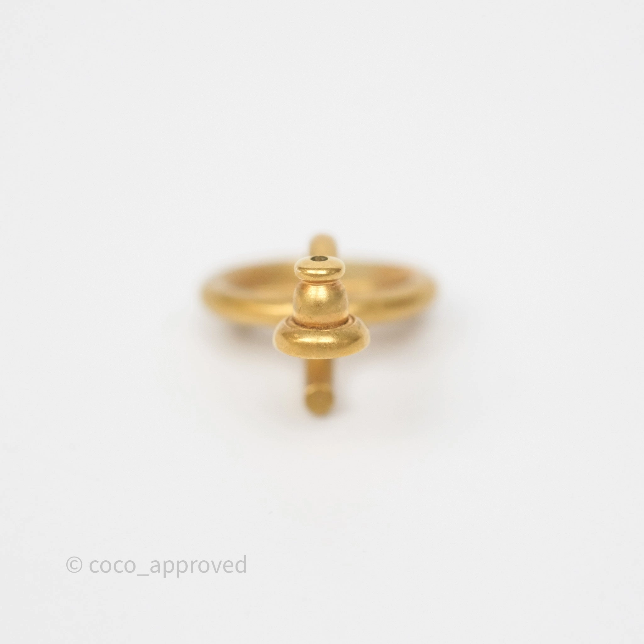 Dior 30 Montaigne Pearl Drop Earrings Aged Gold Tone