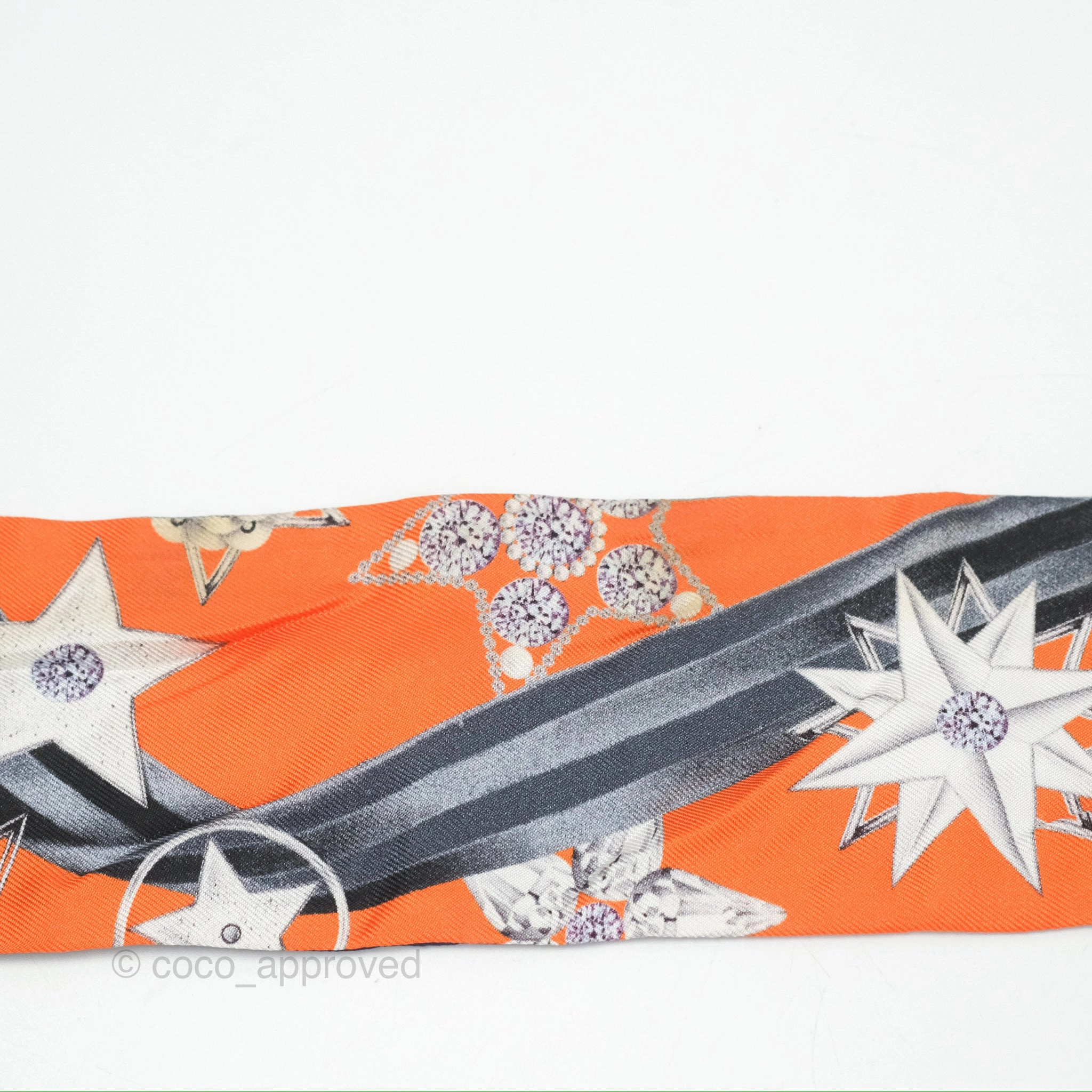 Dior ABCDior Silk Mitzah Scarf Letter S