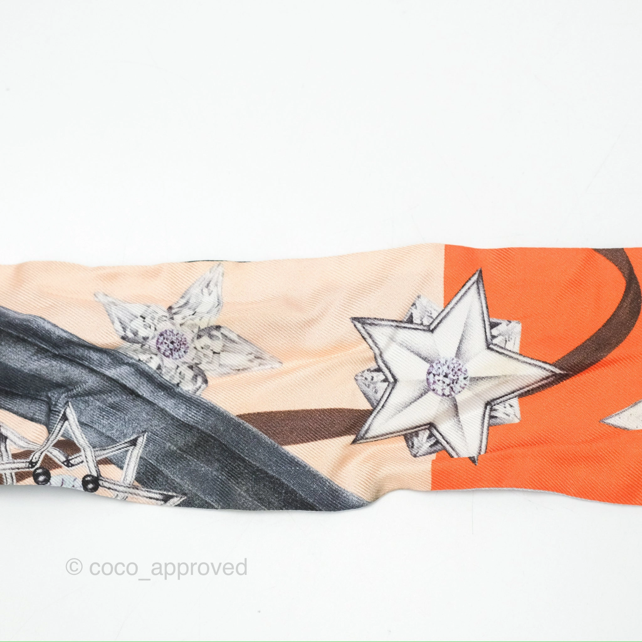 Dior ABCDior Silk Mitzah Scarf Letter S