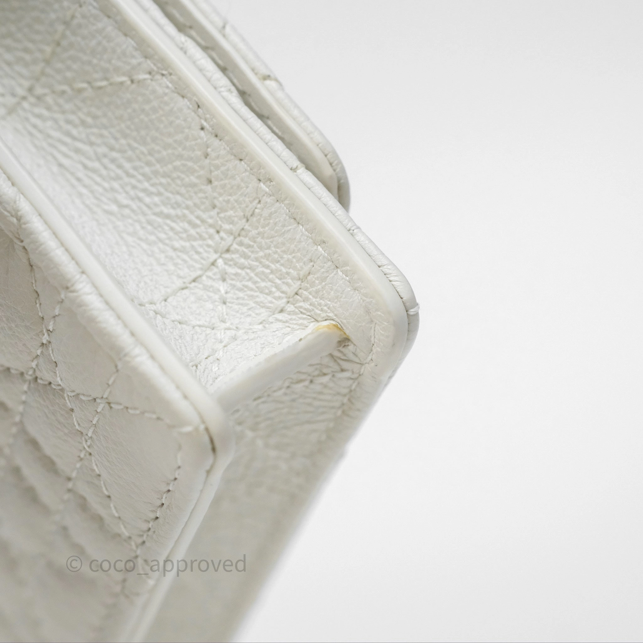 Dior Caro Pouch with Chain Latte Supple Cannage Calfskin