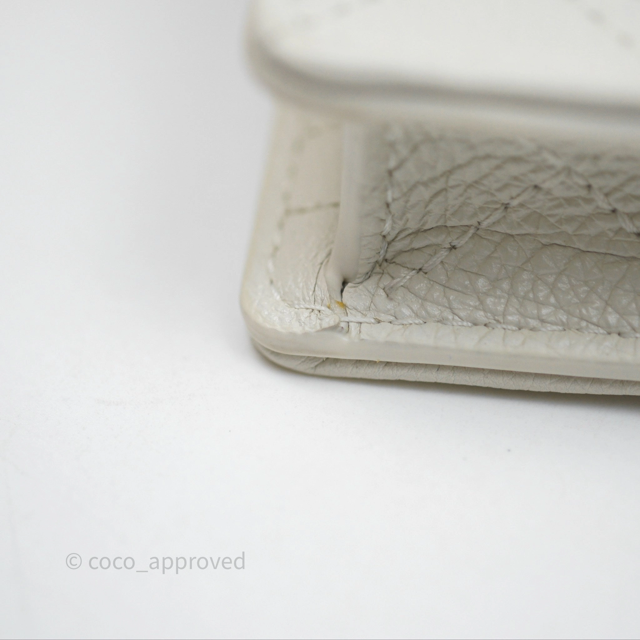 Dior Caro Pouch with Chain Latte Supple Cannage Calfskin