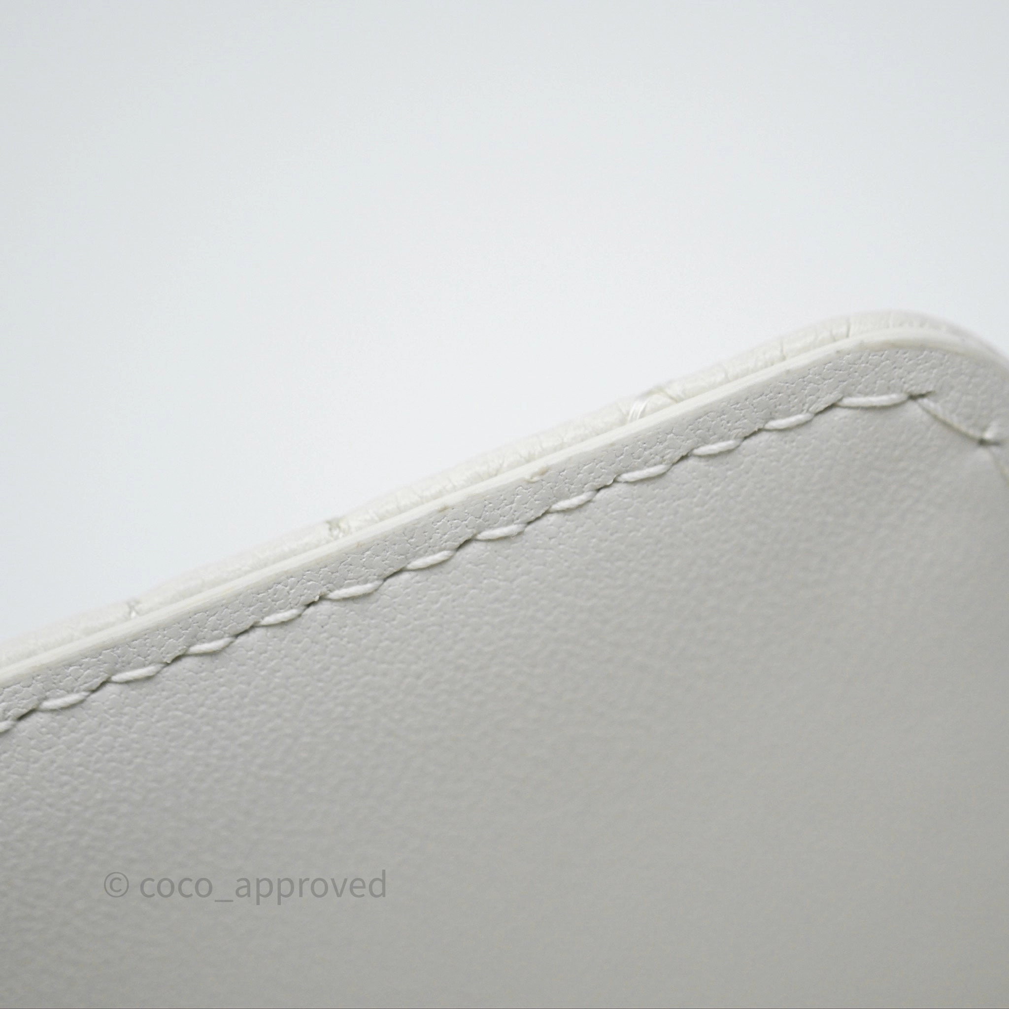 Dior Caro Pouch with Chain Latte Supple Cannage Calfskin