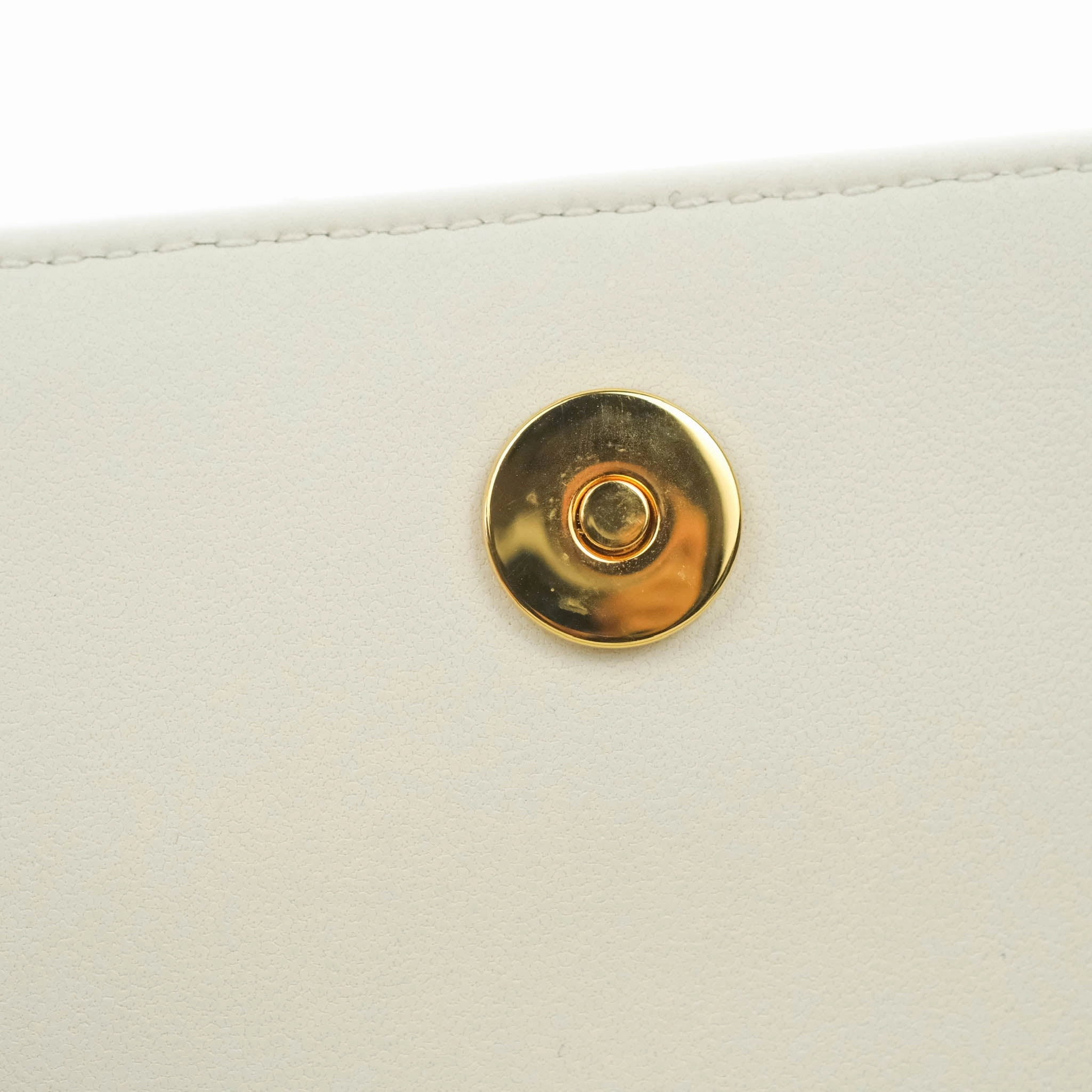 Dior Caro Pouch with Chain Latte Supple Cannage Calfskin