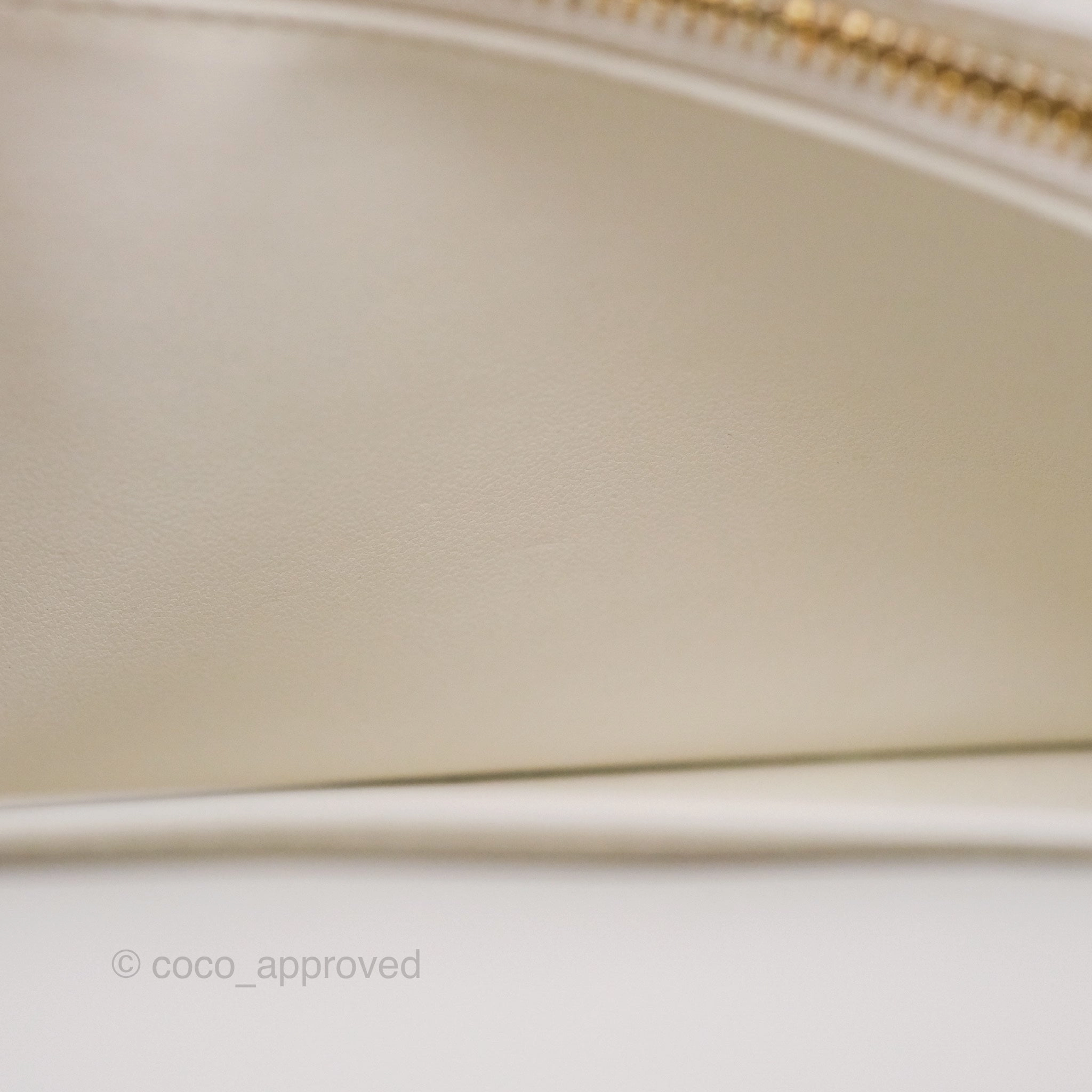 Dior Caro Pouch With Chain Latte Supple Cannage Calfskin