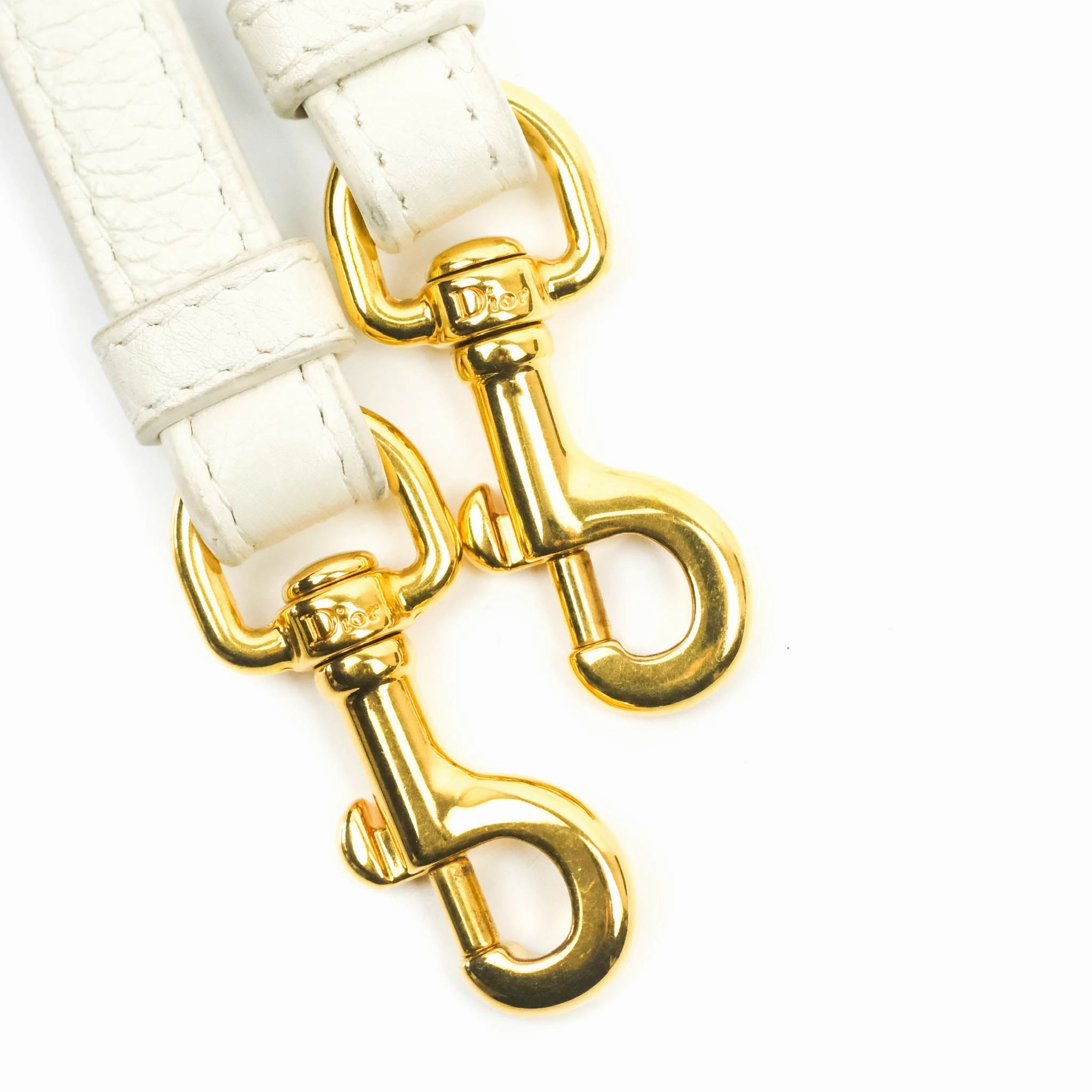 Dior Caro Pouch with Chain Latte Supple Cannage Calfskin