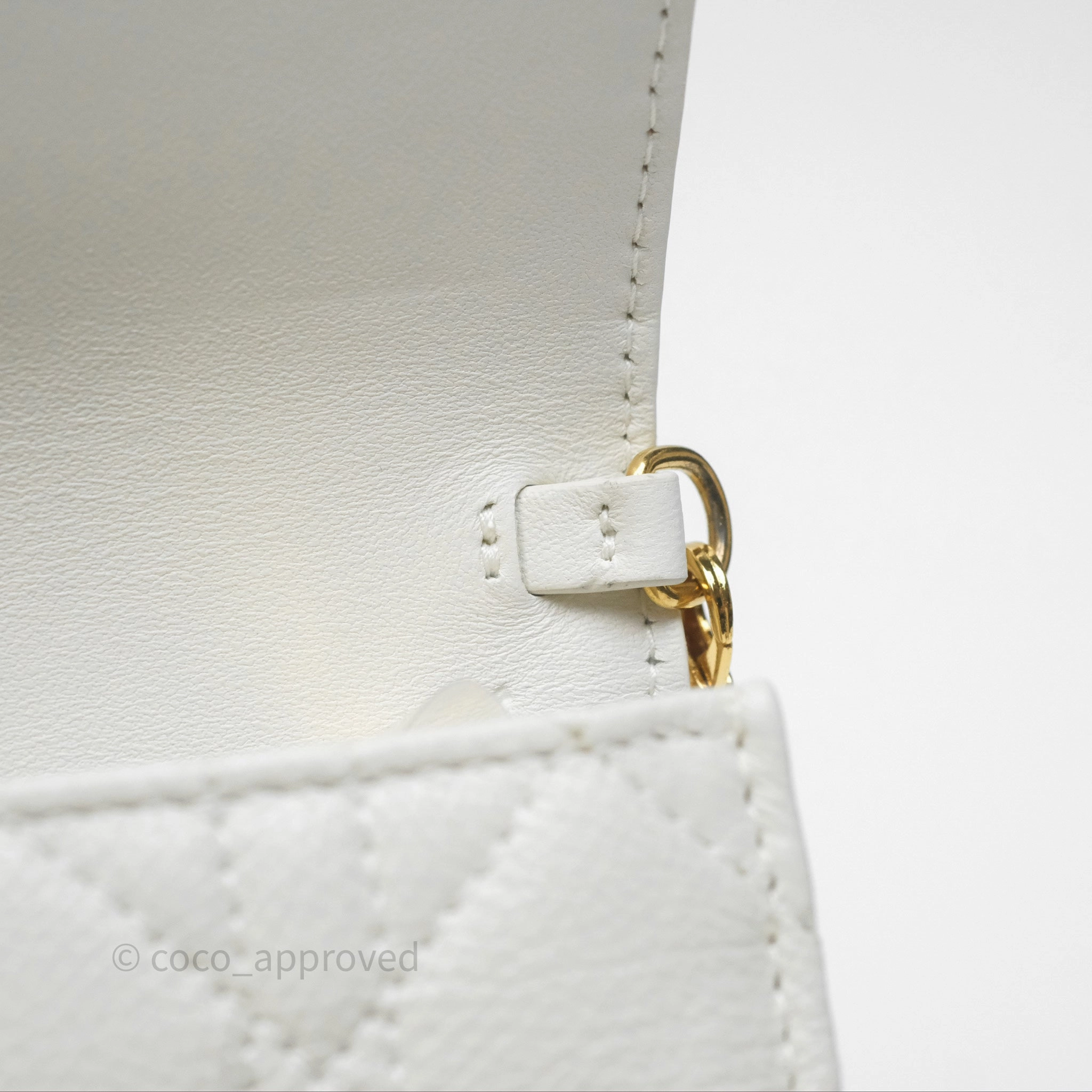 Dior Caro Pouch with Chain Latte Supple Cannage Calfskin