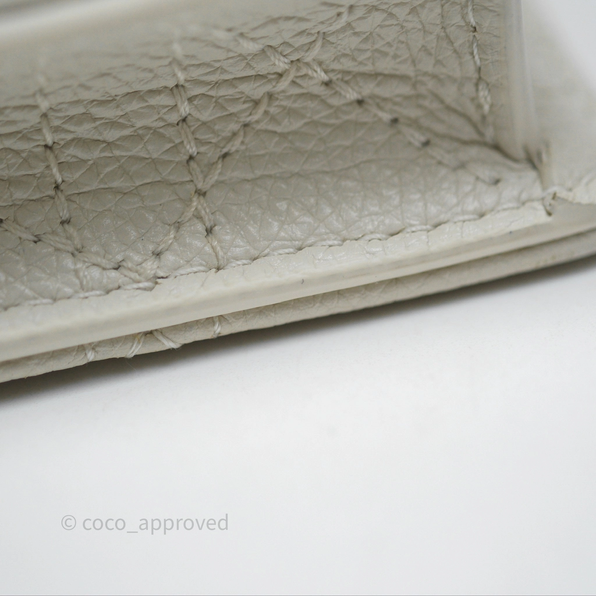 Dior Caro Pouch with Chain Latte Supple Cannage Calfskin