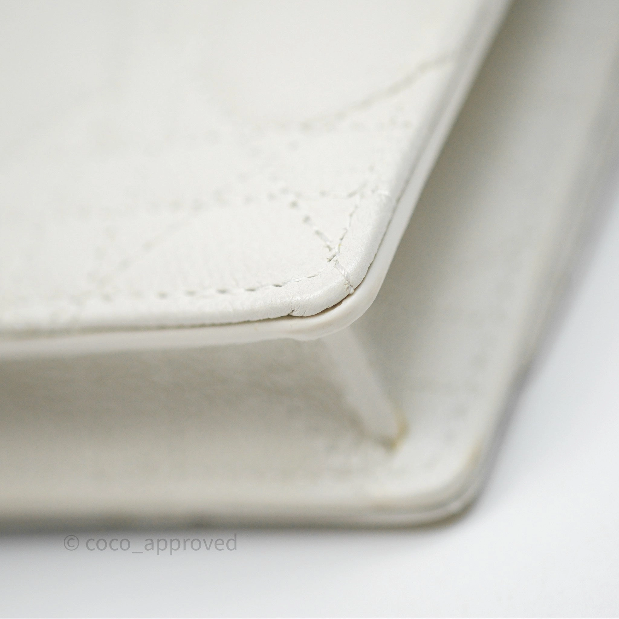 Dior Caro Pouch with Chain Latte Supple Cannage Calfskin