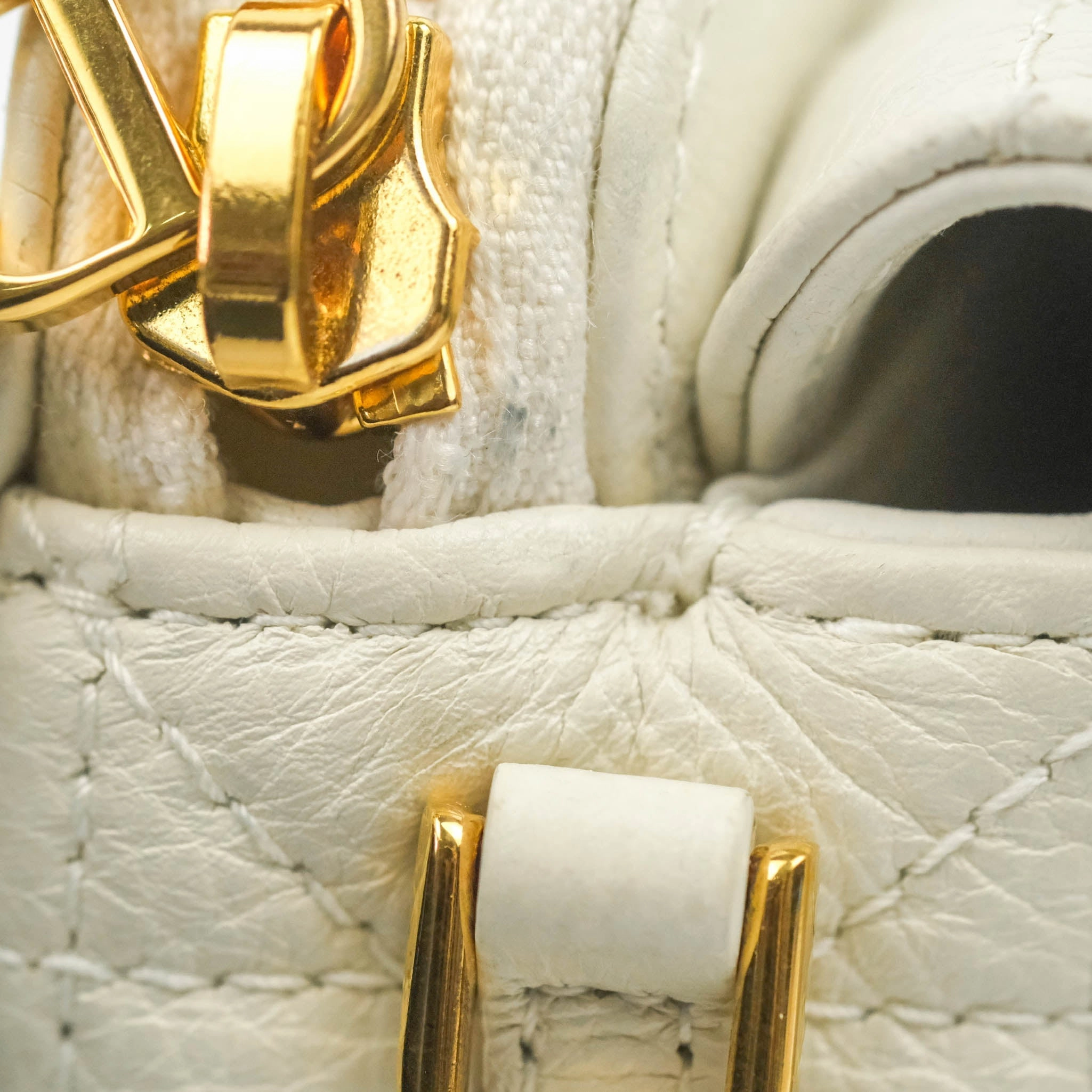 Dior Caro Pouch with Chain Latte Supple Cannage Calfskin