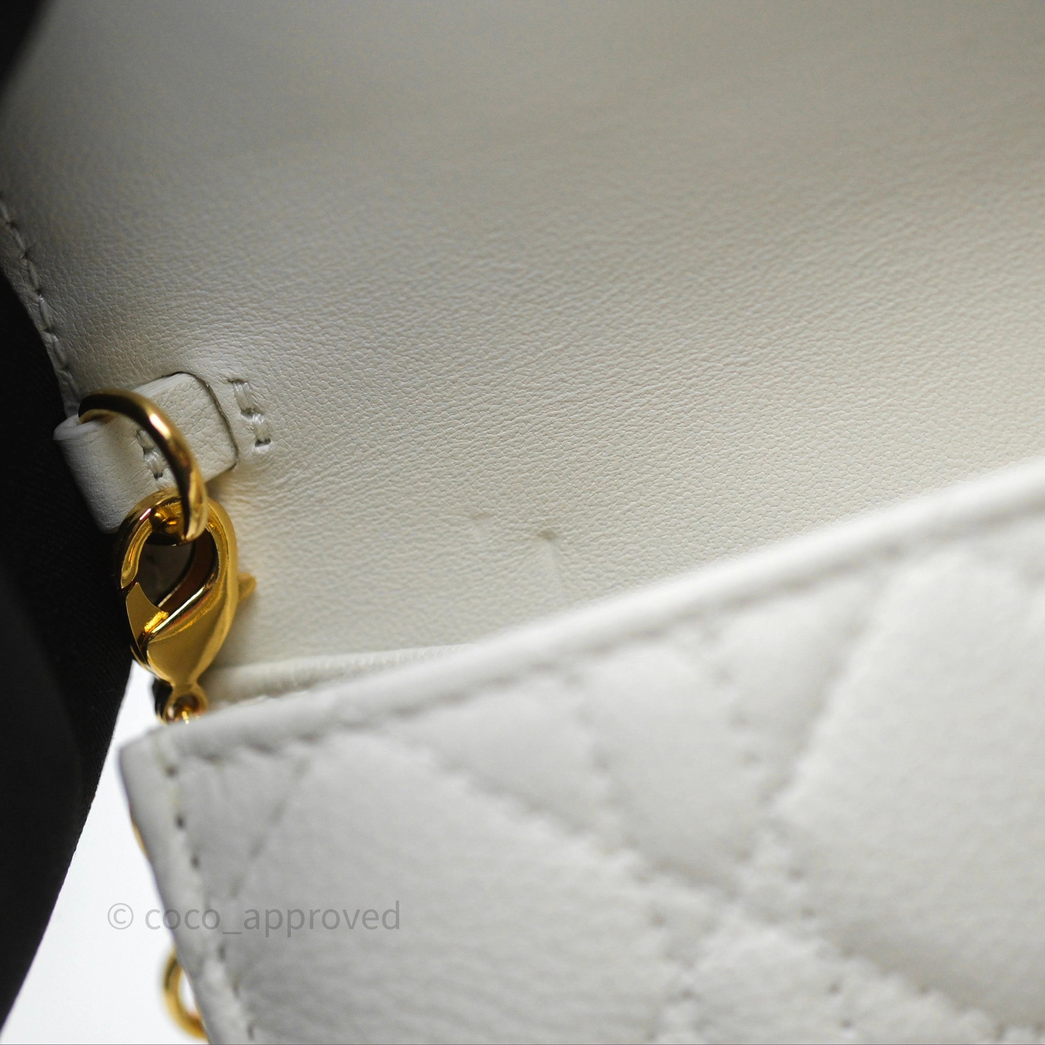 Dior Caro Pouch with Chain Latte Supple Cannage Calfskin