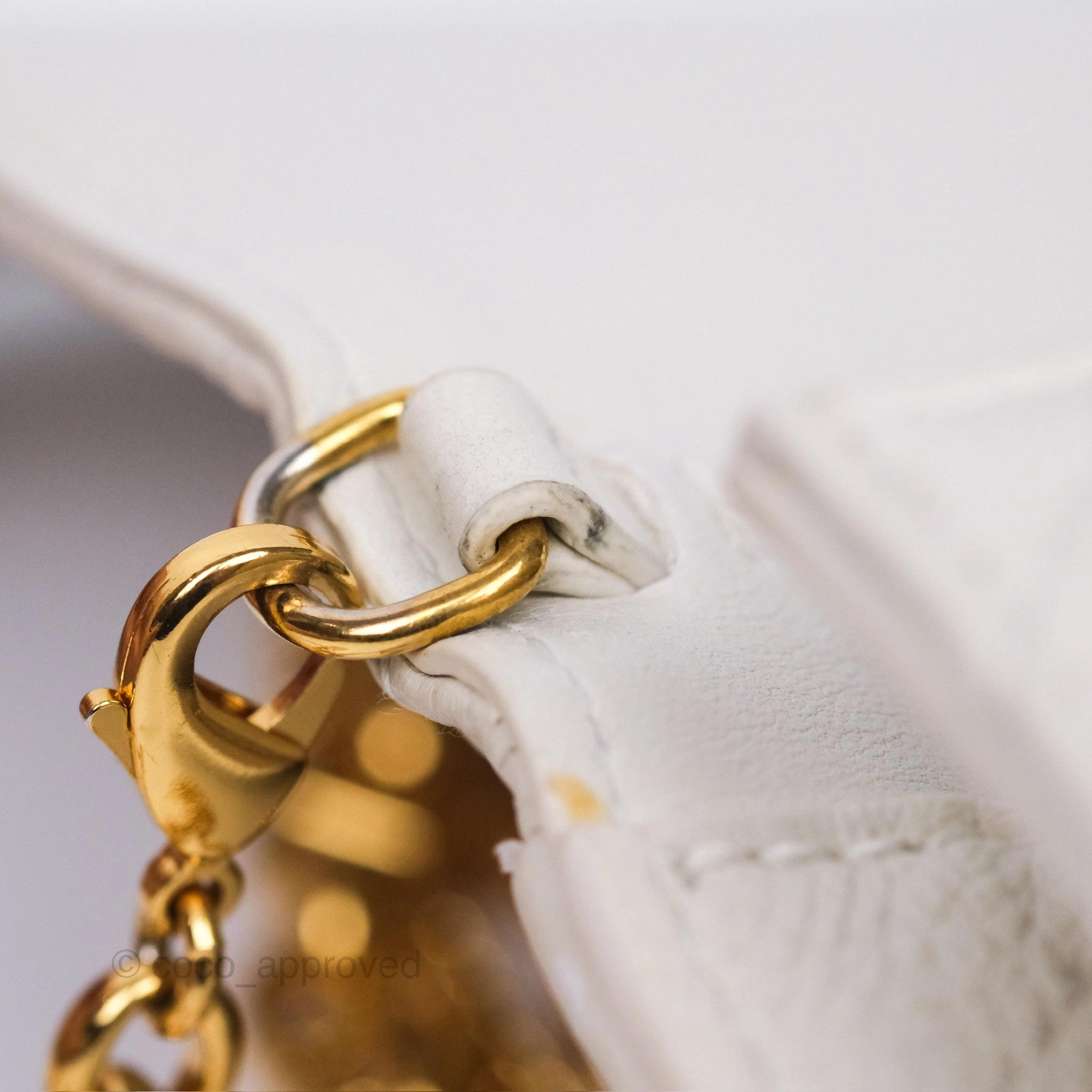 Dior Caro Pouch With Chain Latte Supple Cannage Calfskin