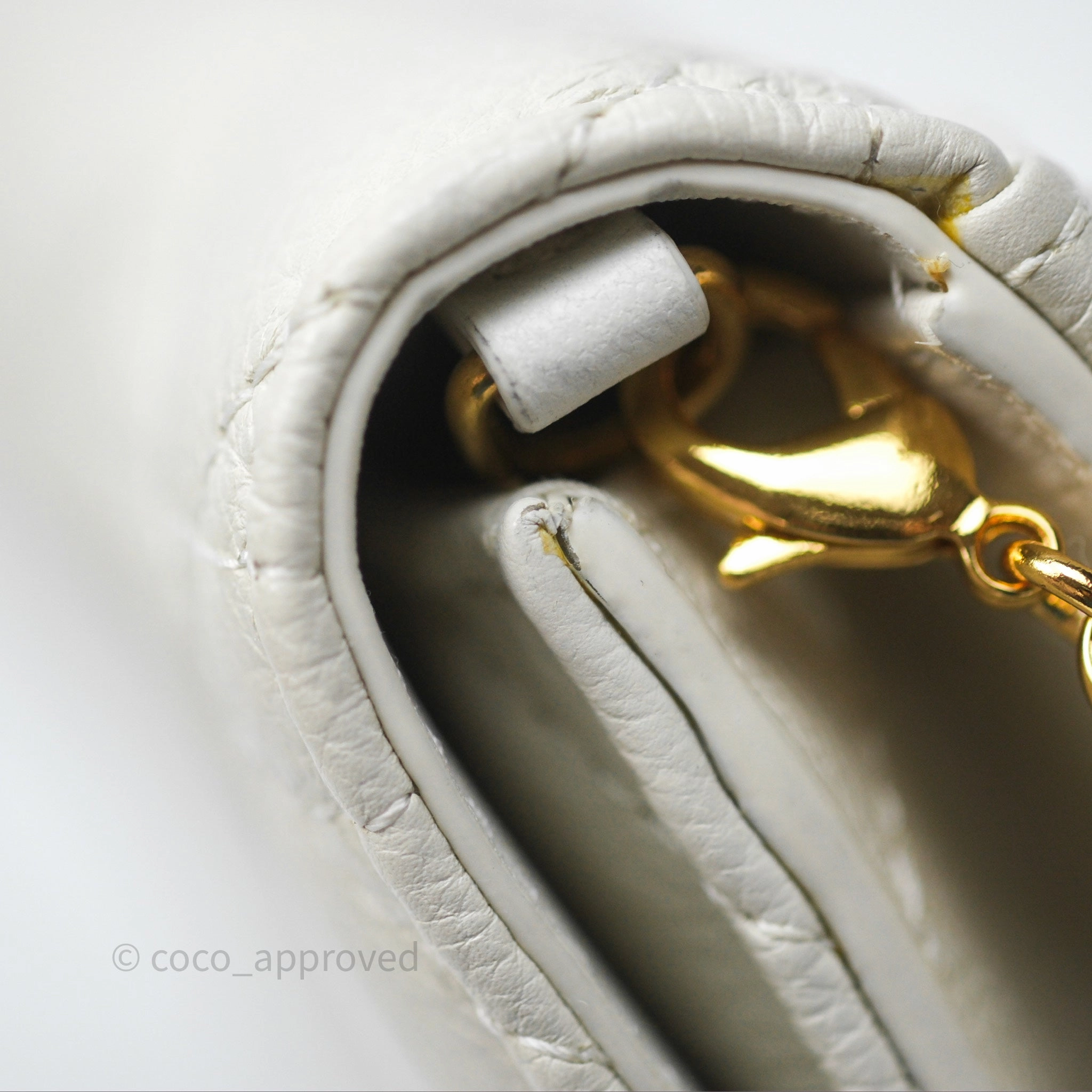 Dior Caro Pouch with Chain Latte Supple Cannage Calfskin