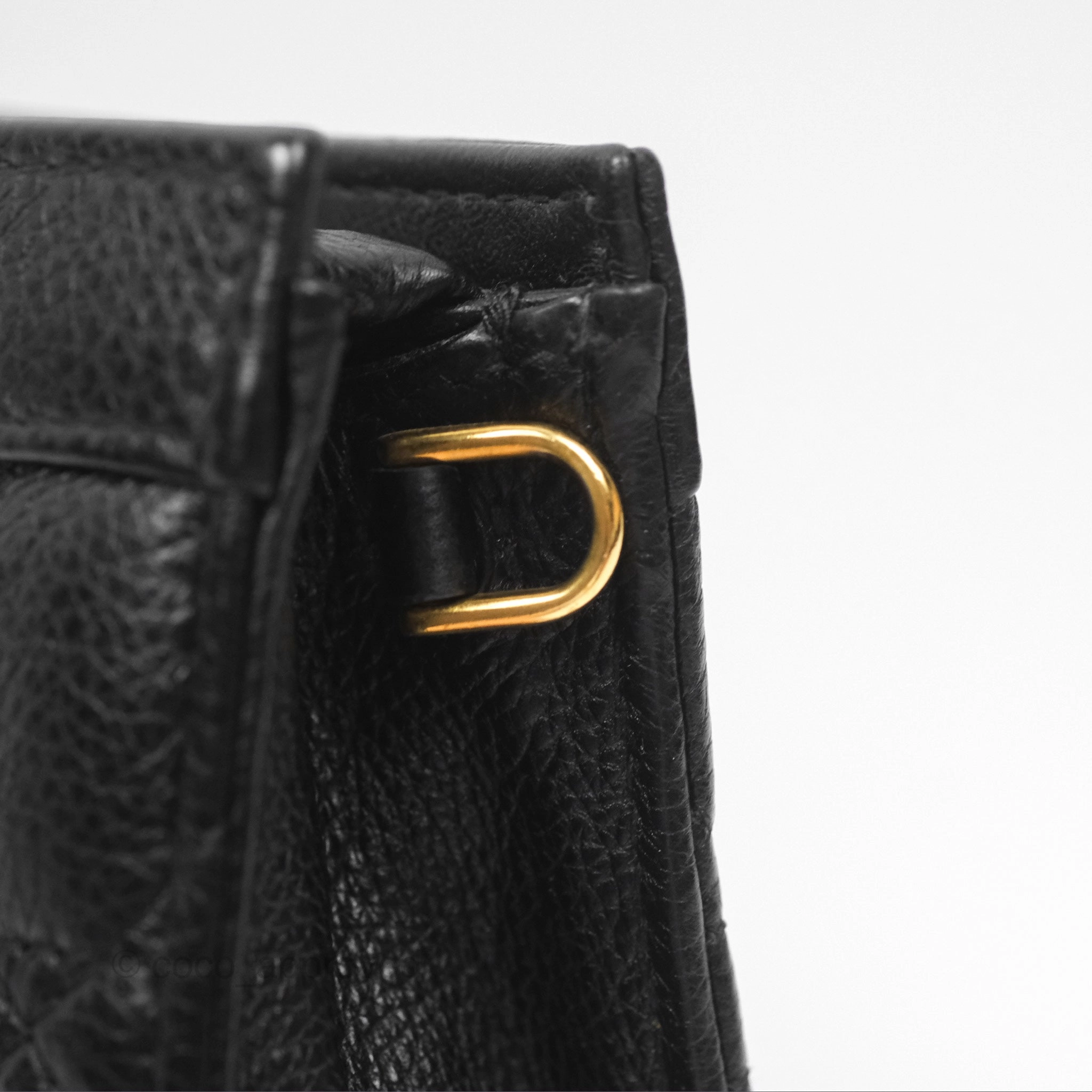 Dior Caro Zipped Pouch With Chain Black Cannage Calfskin