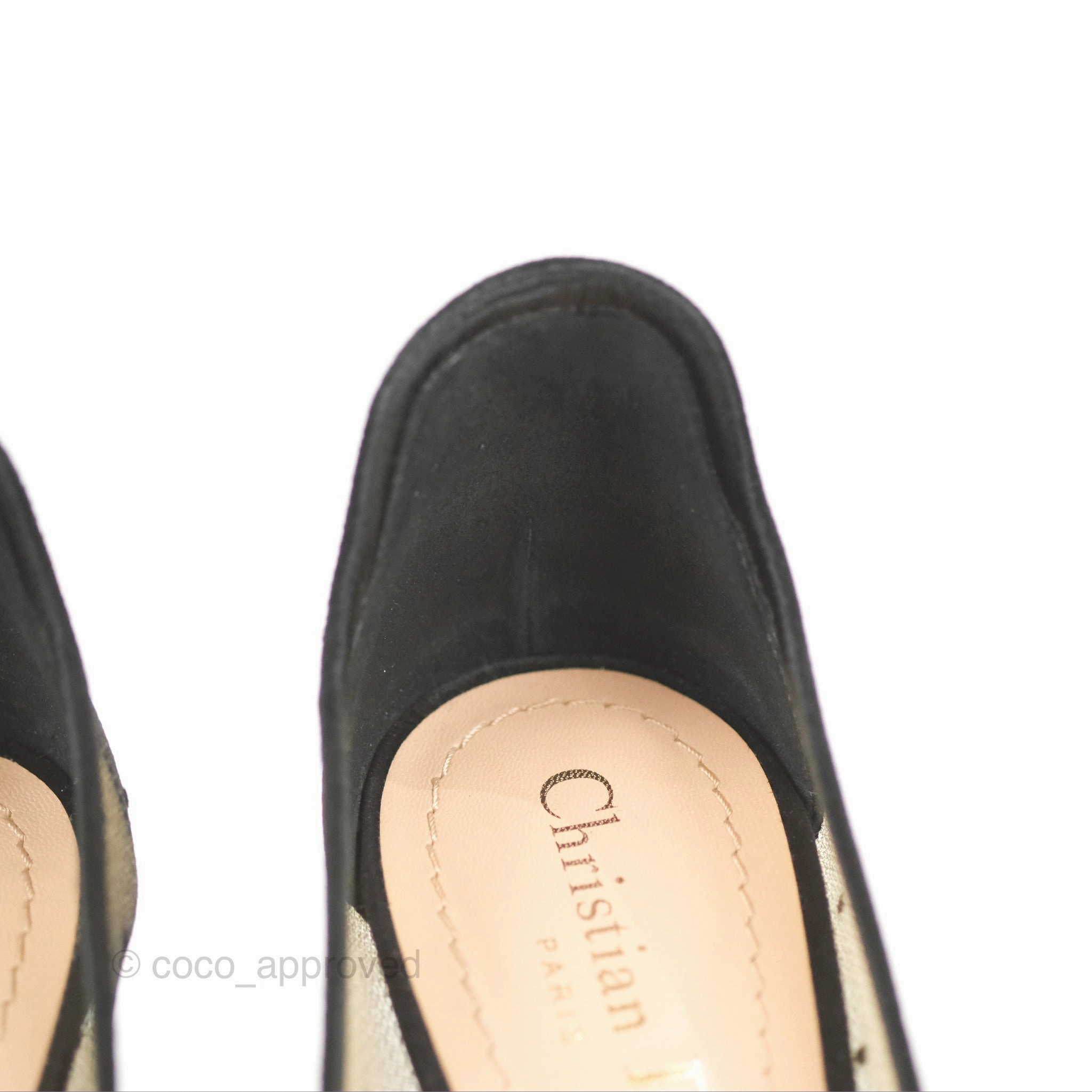 Dior D Moi Dotted Mesh Pump Heels Size 36.5
