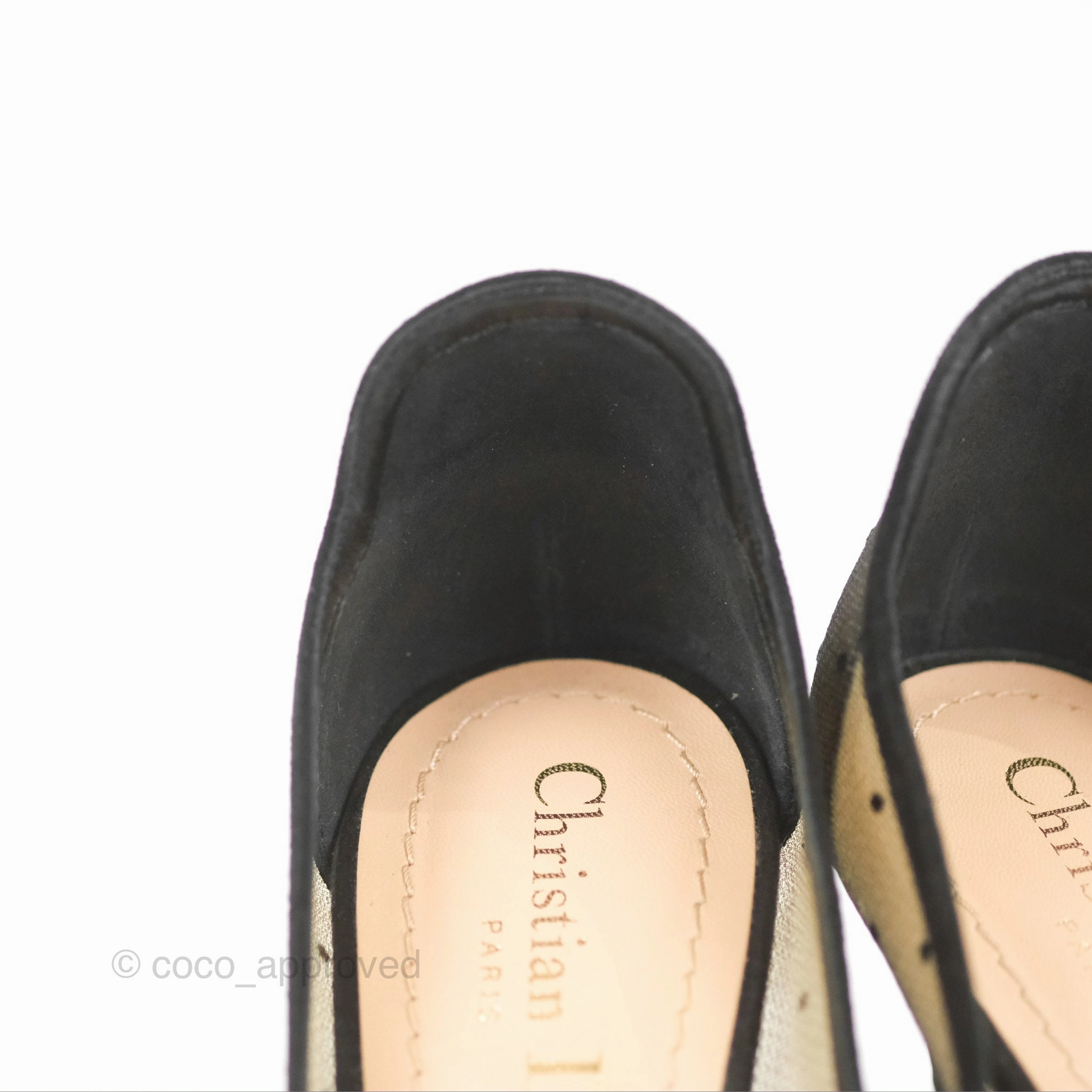 Dior D Moi Dotted Mesh Pump Heels Size 36.5
