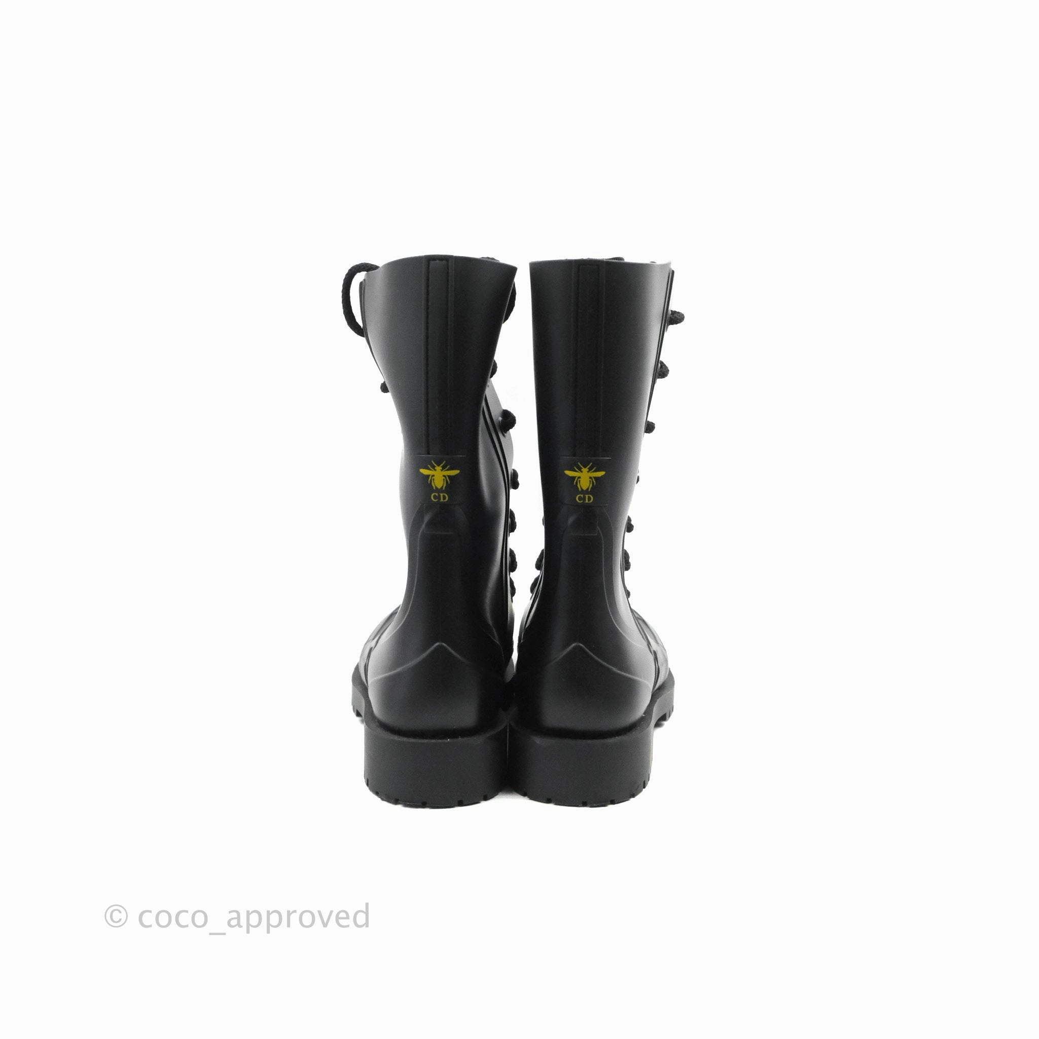 Dior Diorcamp Rubber Boots Black Size 35