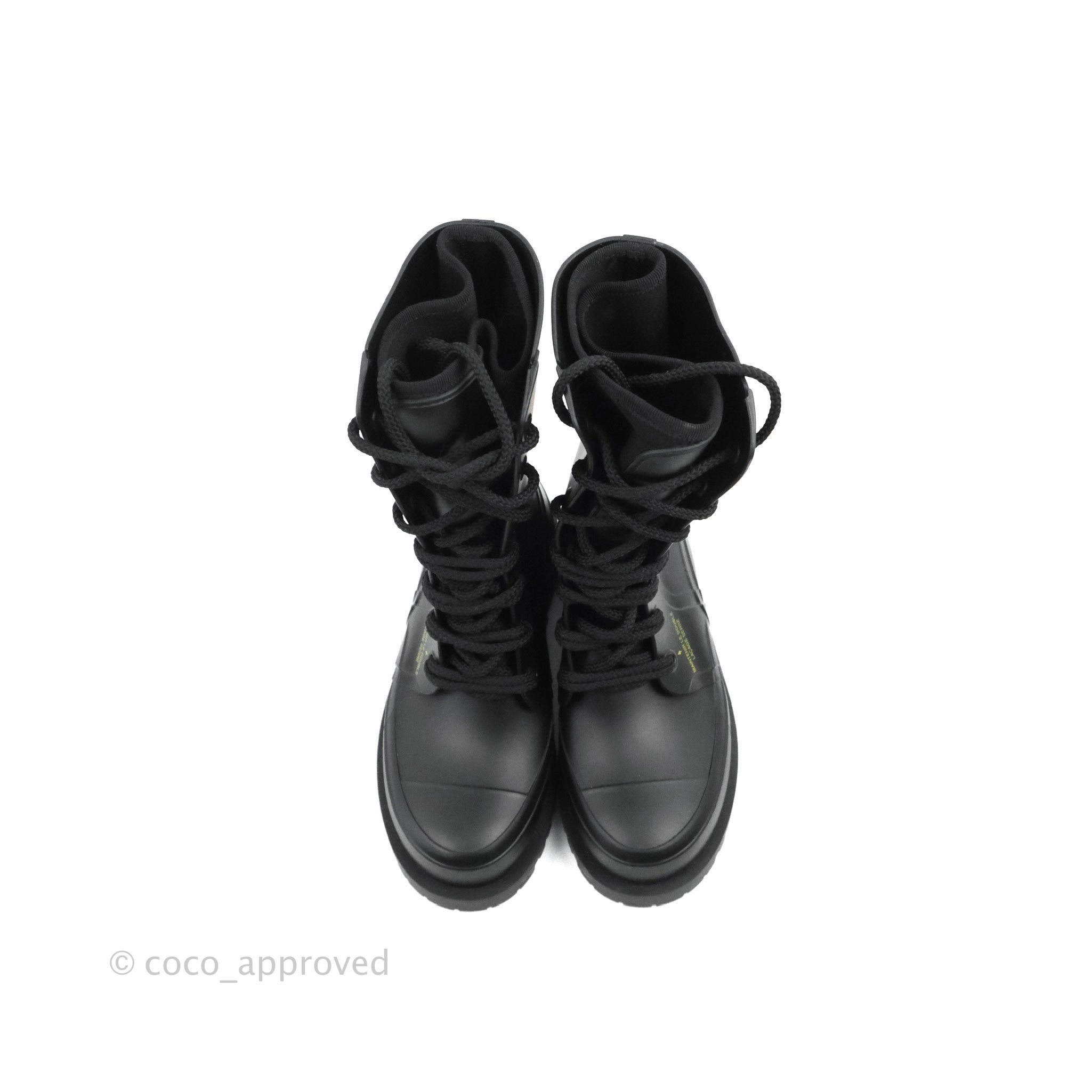 Dior Diorcamp Rubber Boots Black Size 35