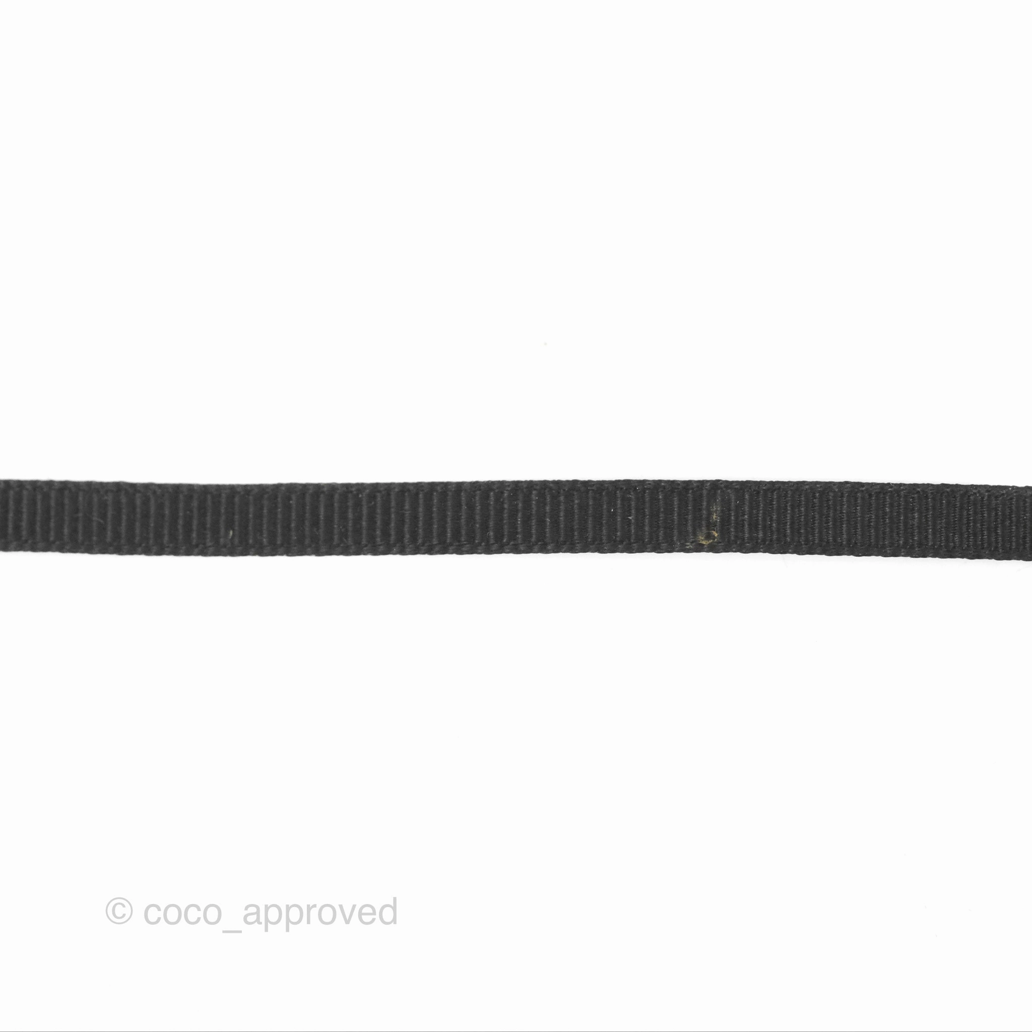 Dior J'adior Ribbon Choker Necklace Black Aged Gold Tone