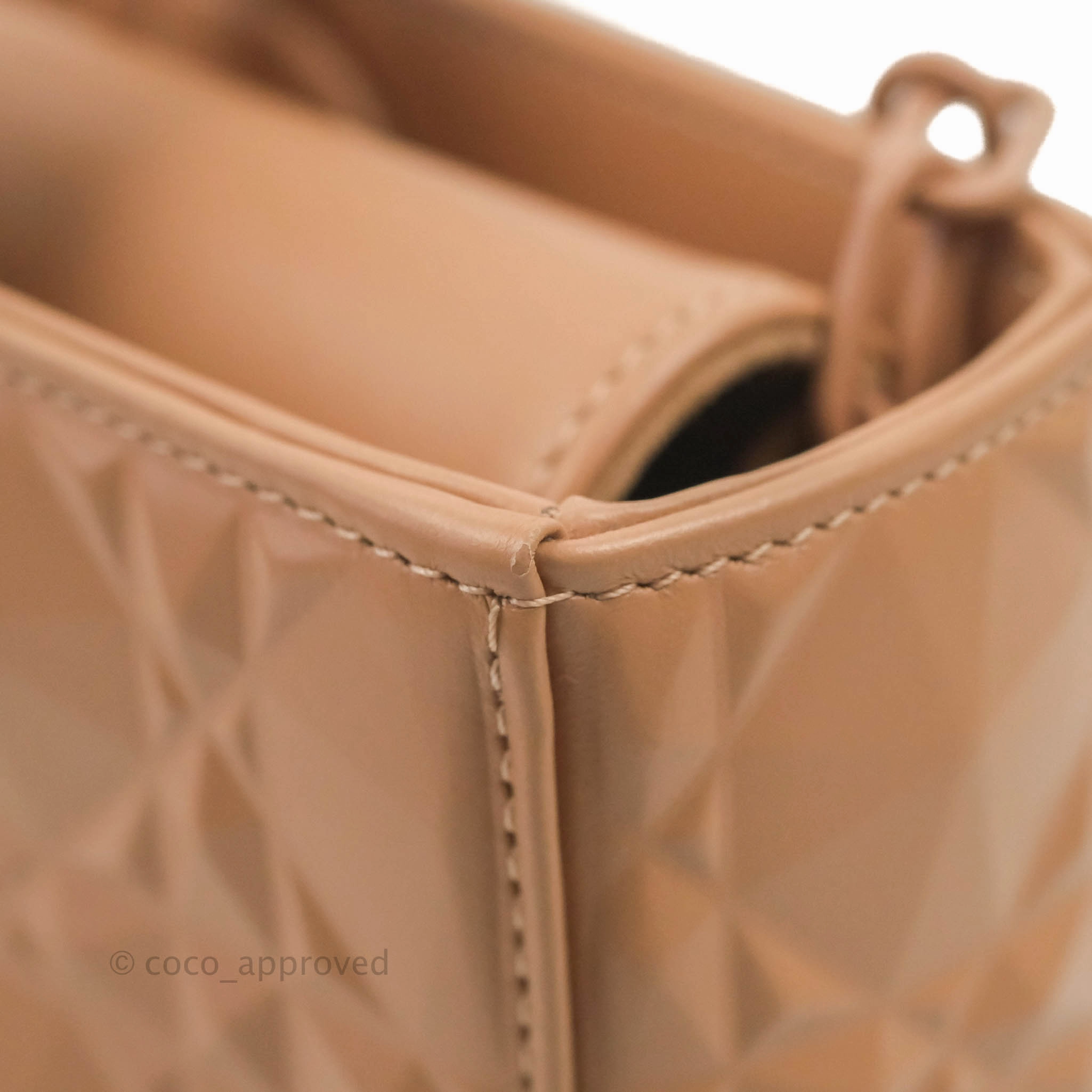 Dior Lady D-Joy Bag Rose Des Vents Cannage Calfskin with Diamond Motif