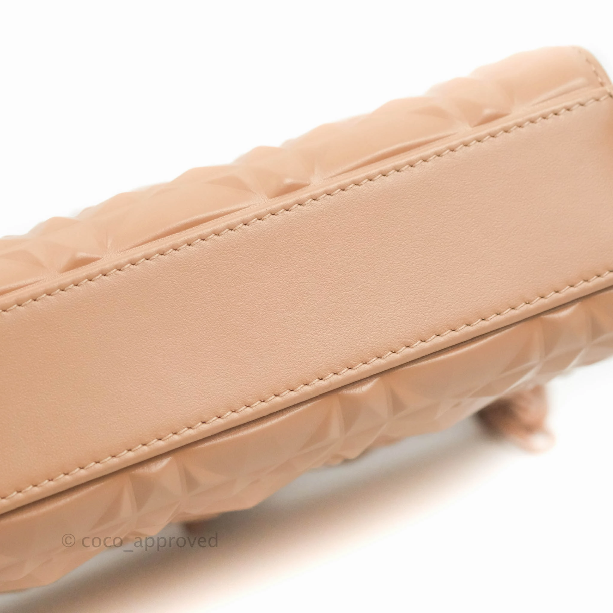 Dior Lady D-Joy Bag Rose Des Vents Cannage Calfskin with Diamond Motif