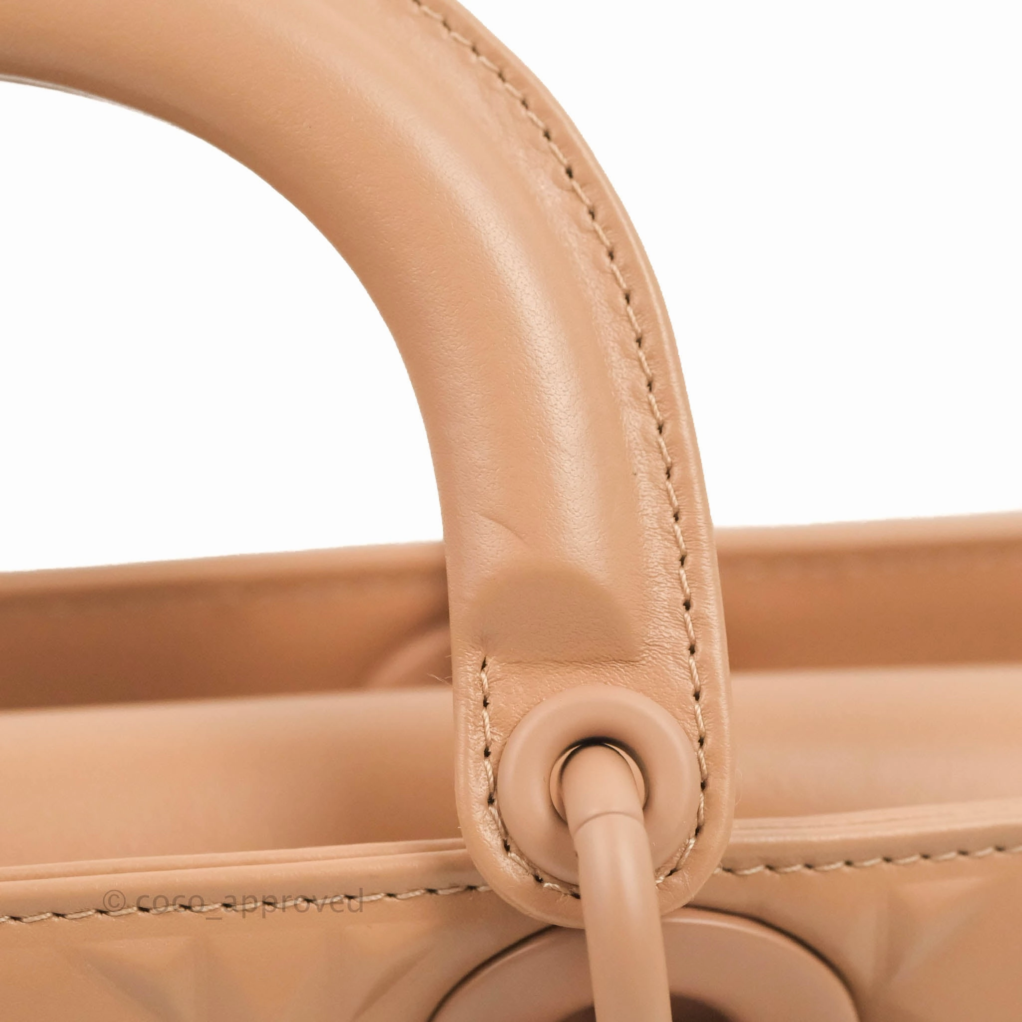 Dior Lady D-Joy Bag Rose Des Vents Cannage Calfskin with Diamond Motif
