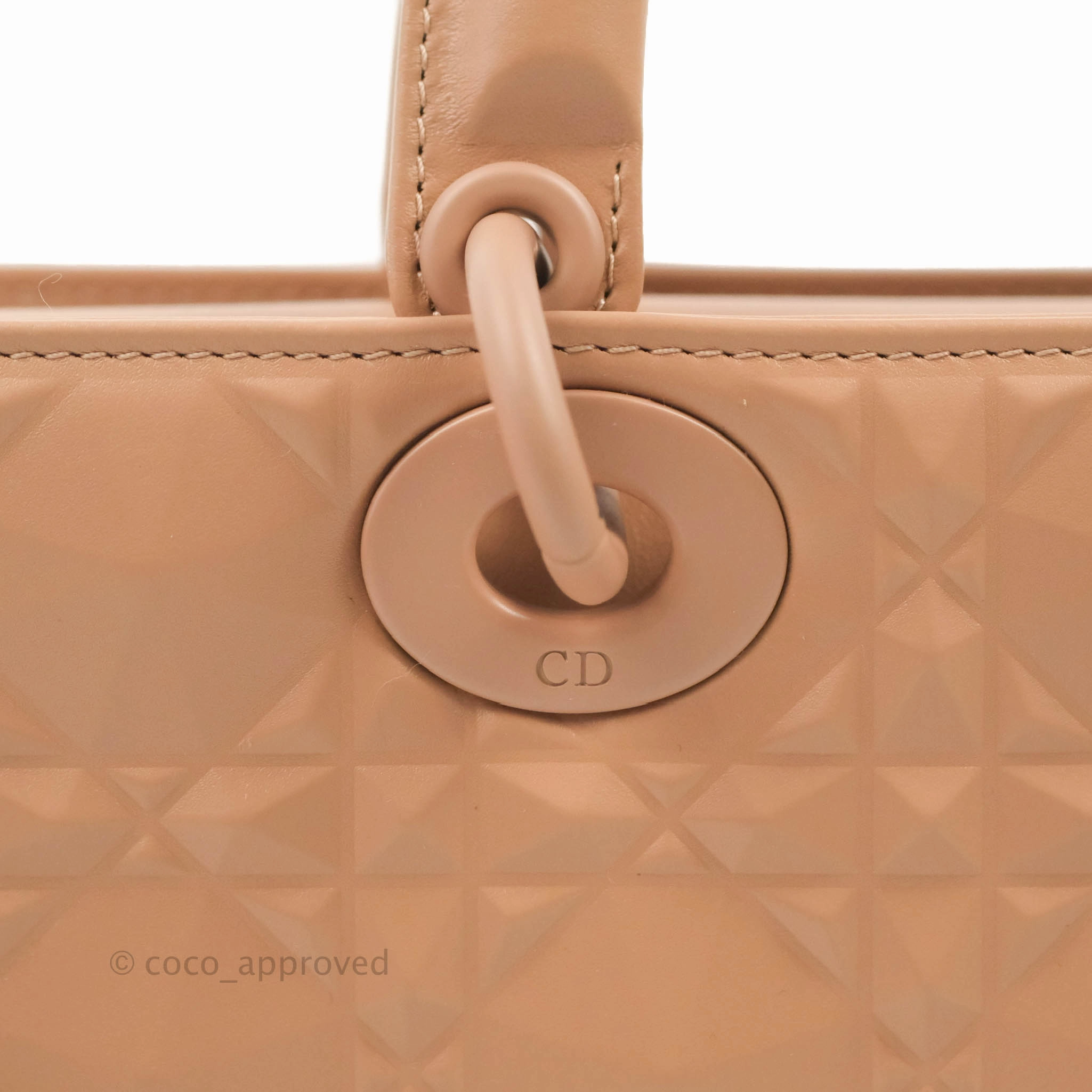 Dior Lady D-Joy Bag Rose Des Vents Cannage Calfskin with Diamond Motif