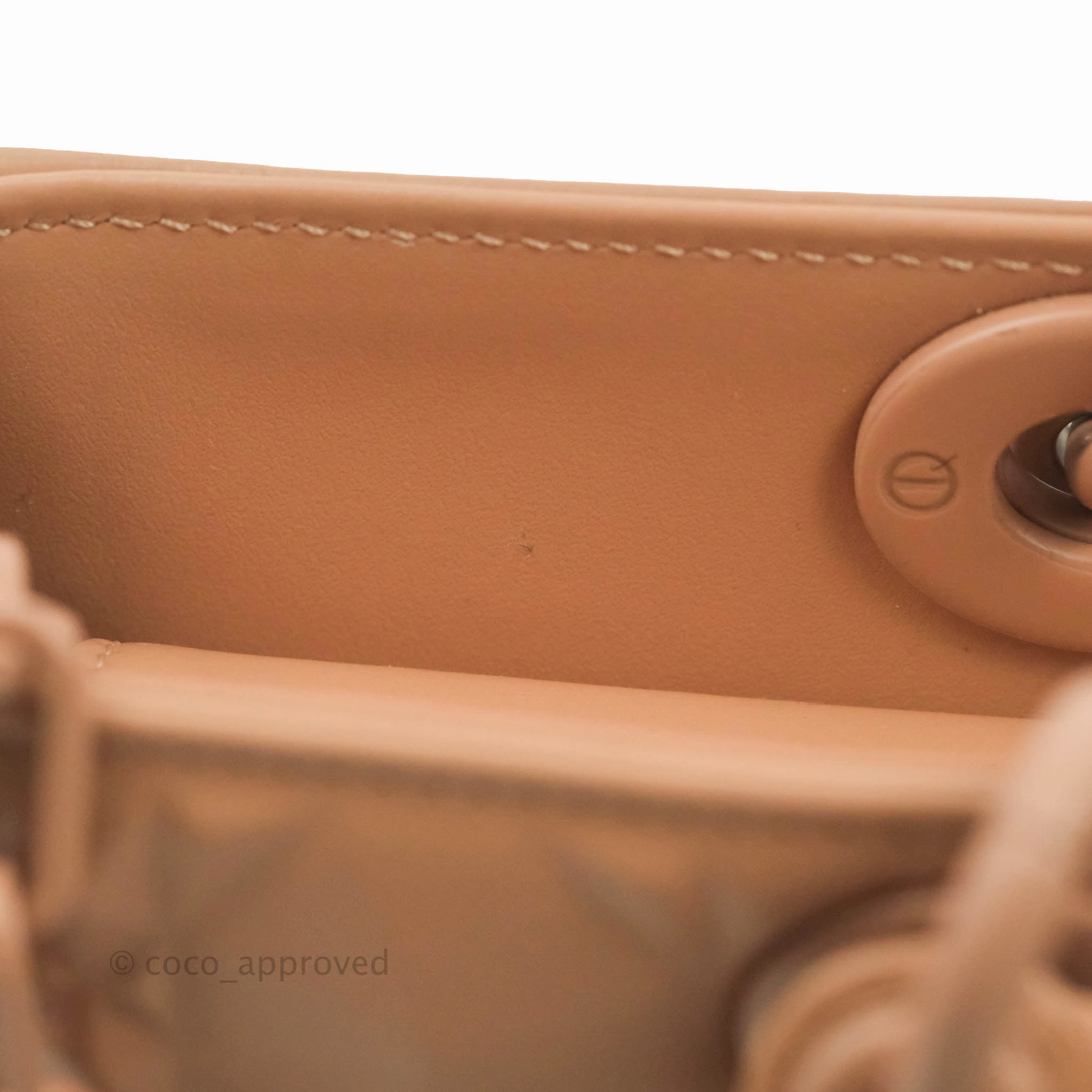 Dior Lady D-Joy Bag Rose Des Vents Cannage Calfskin with Diamond Motif