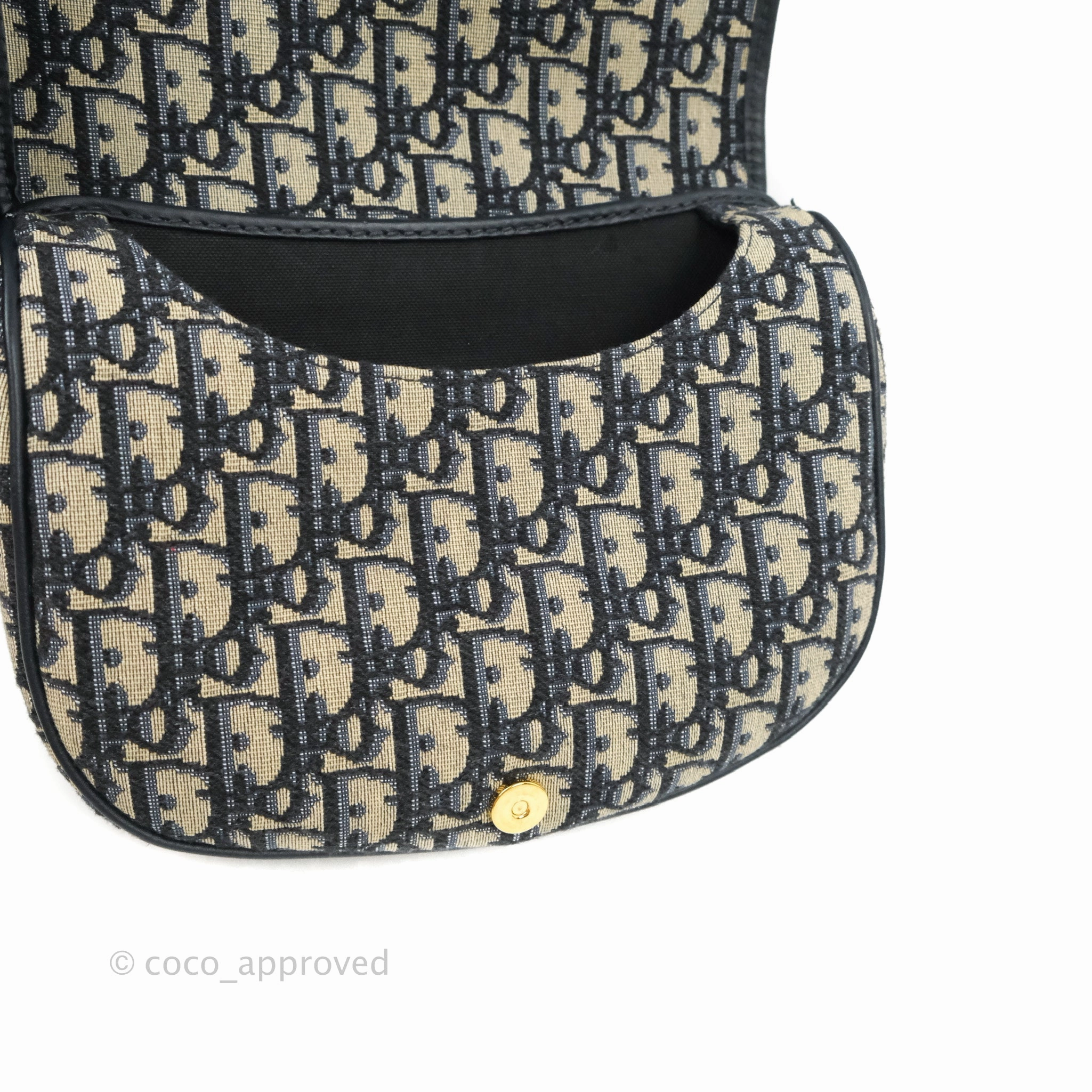 Dior Medium Bobby Bag Blue Oblique Jacquard Canvas