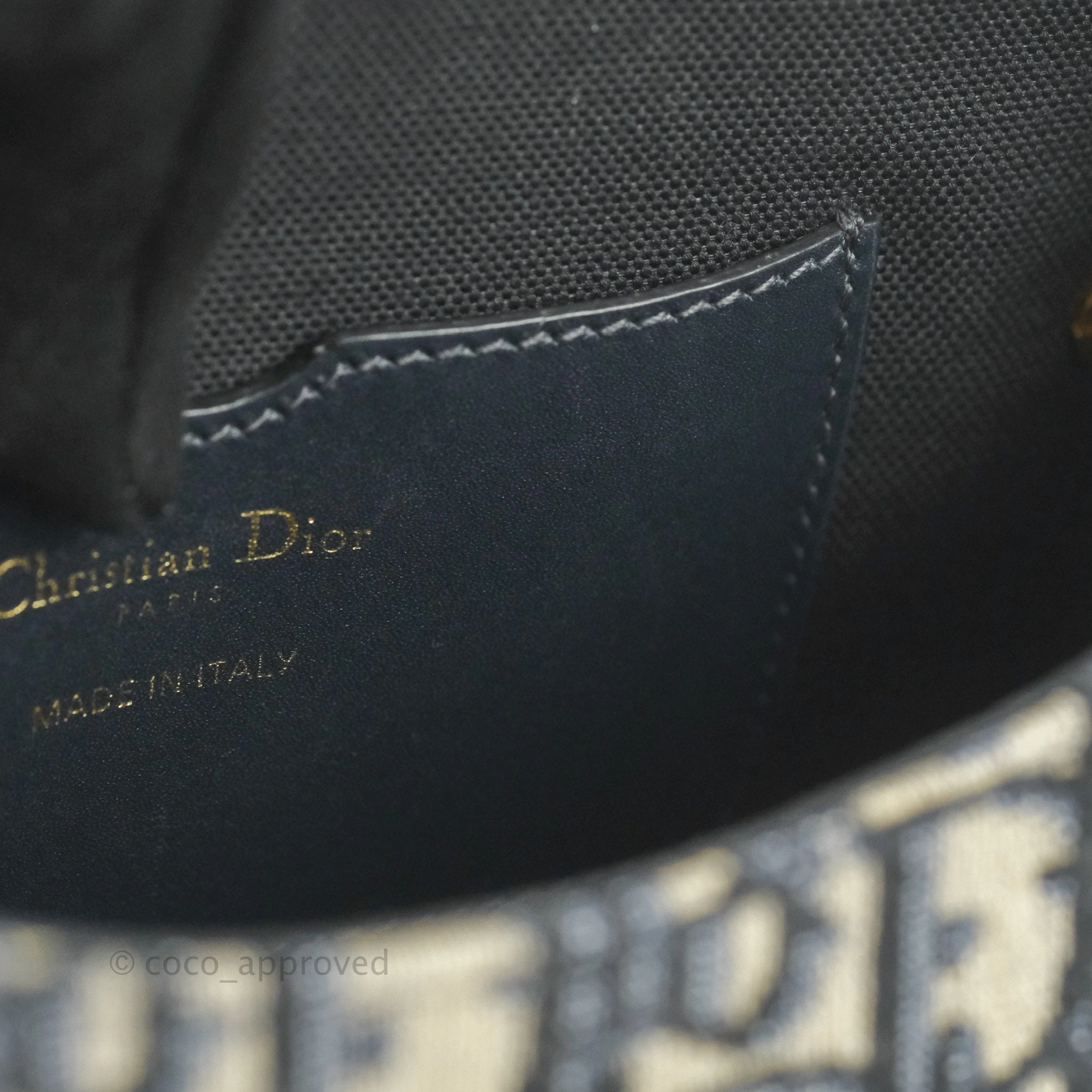 Dior Medium Bobby Bag Blue Oblique Jacquard Canvas
