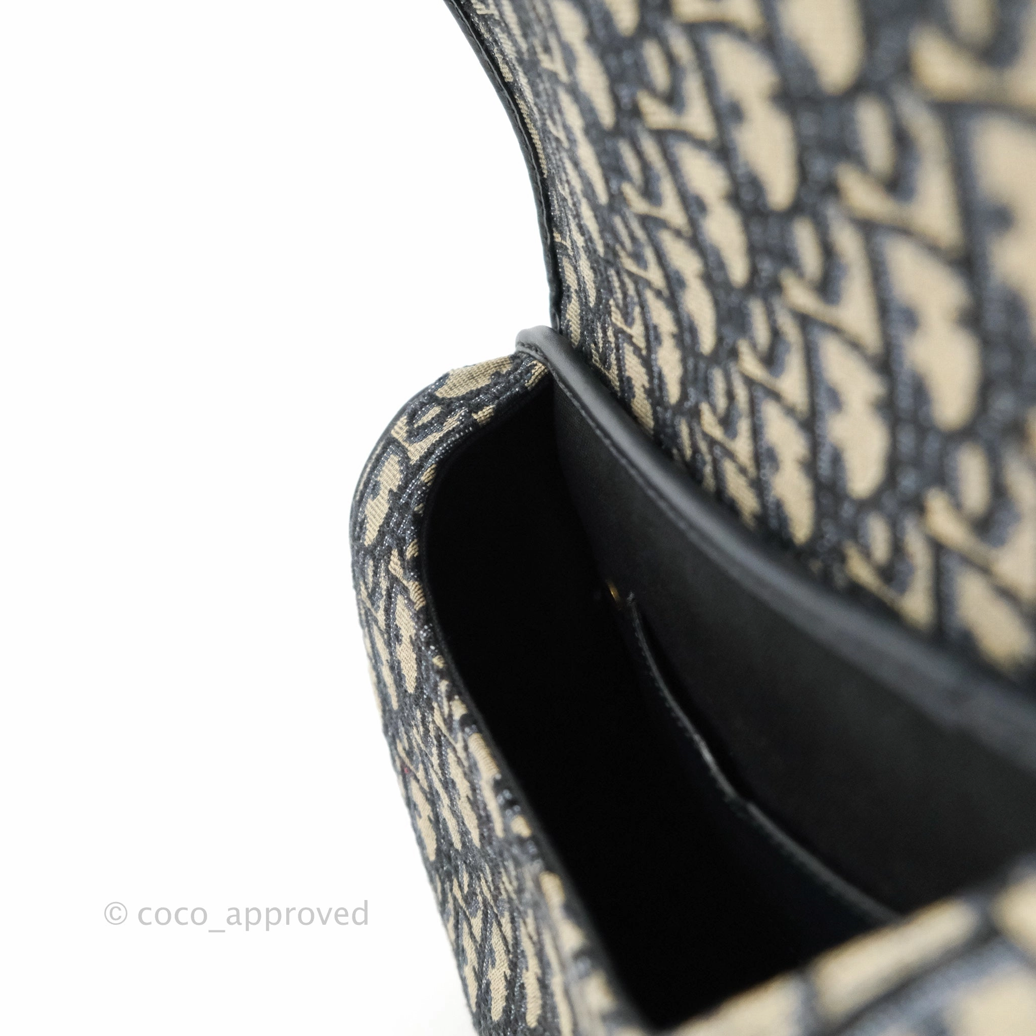 Dior Medium Bobby Bag Blue Oblique Jacquard Canvas