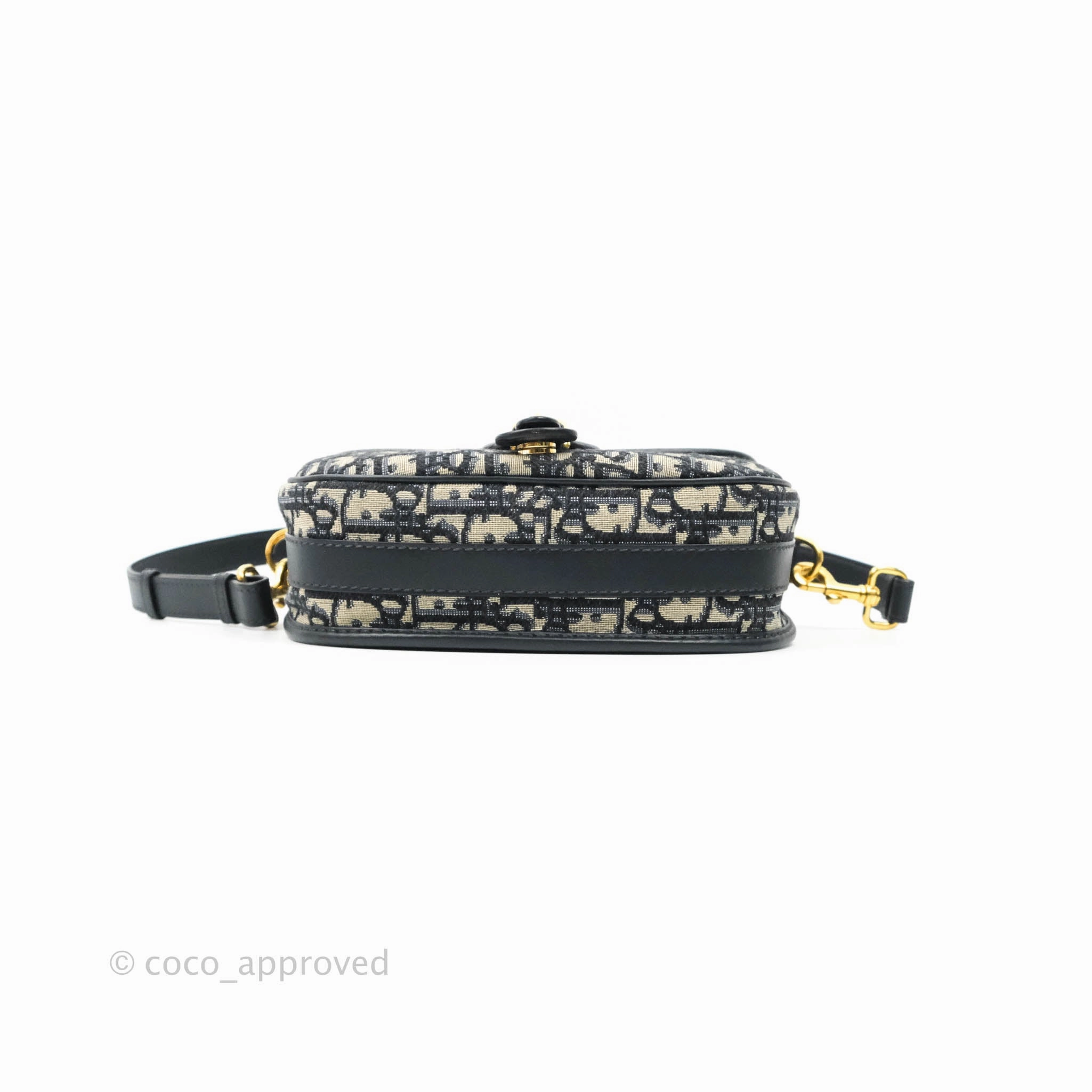 Dior Medium Bobby Bag Blue Oblique Jacquard Canvas