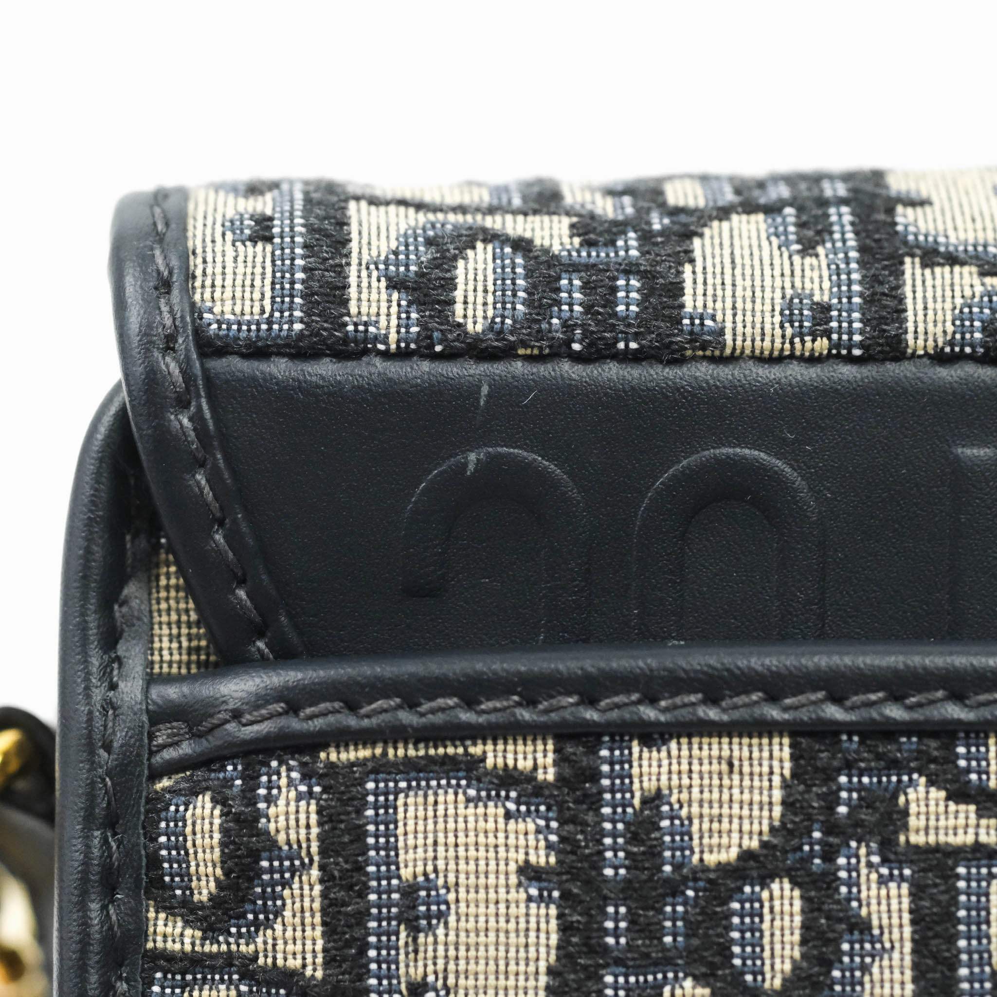 Dior Medium Bobby Bag Blue Oblique Jacquard Canvas