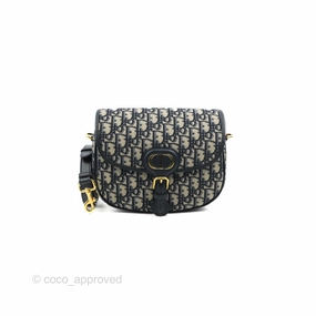 Dior Medium Bobby Bag Blue Oblique Jacquard Canvas