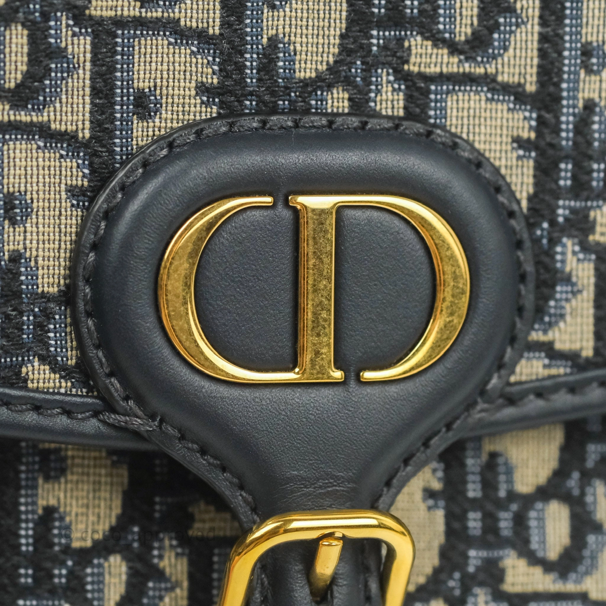 Dior Medium Bobby Bag Blue Oblique Jacquard Canvas