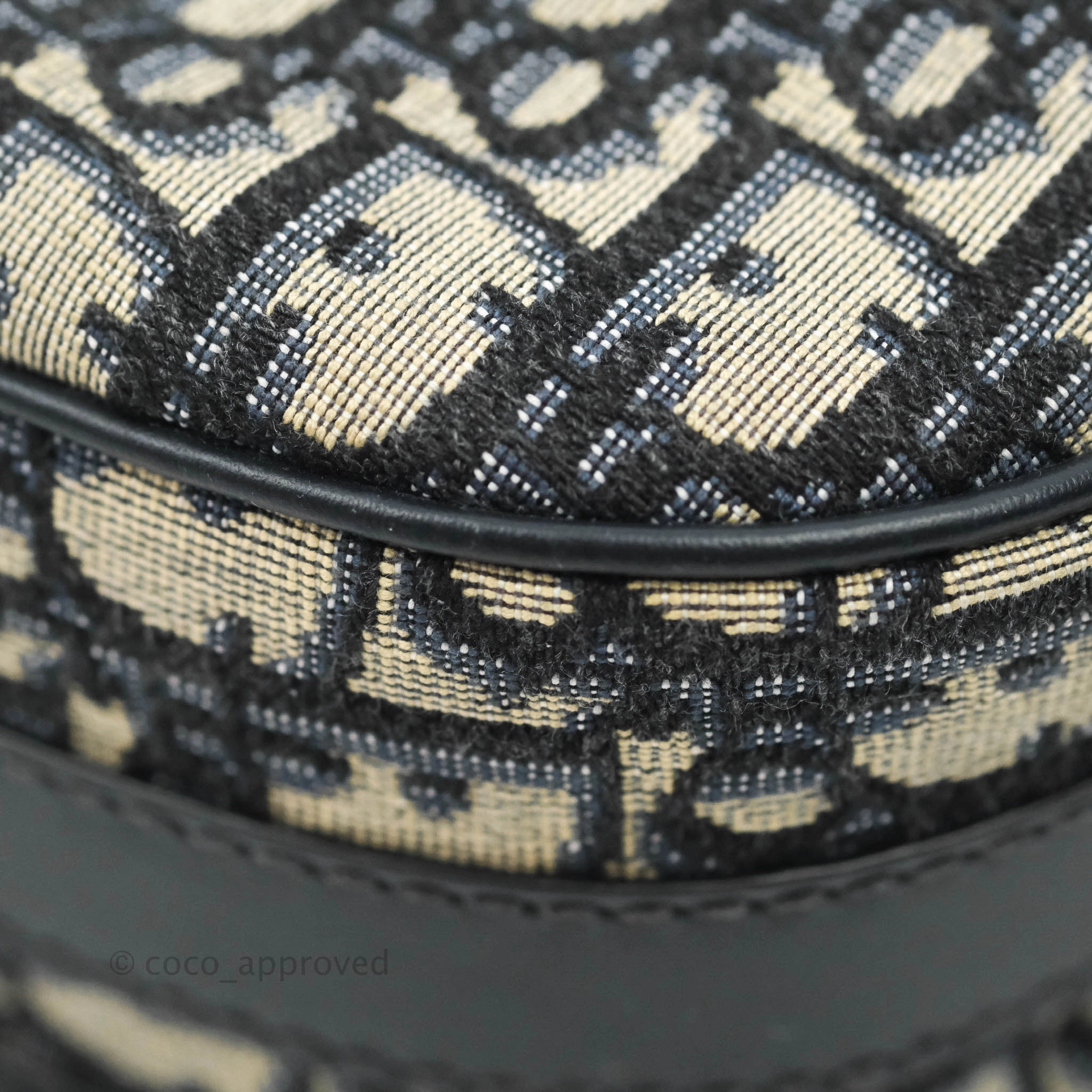 Dior Medium Bobby Bag Blue Oblique Jacquard Canvas