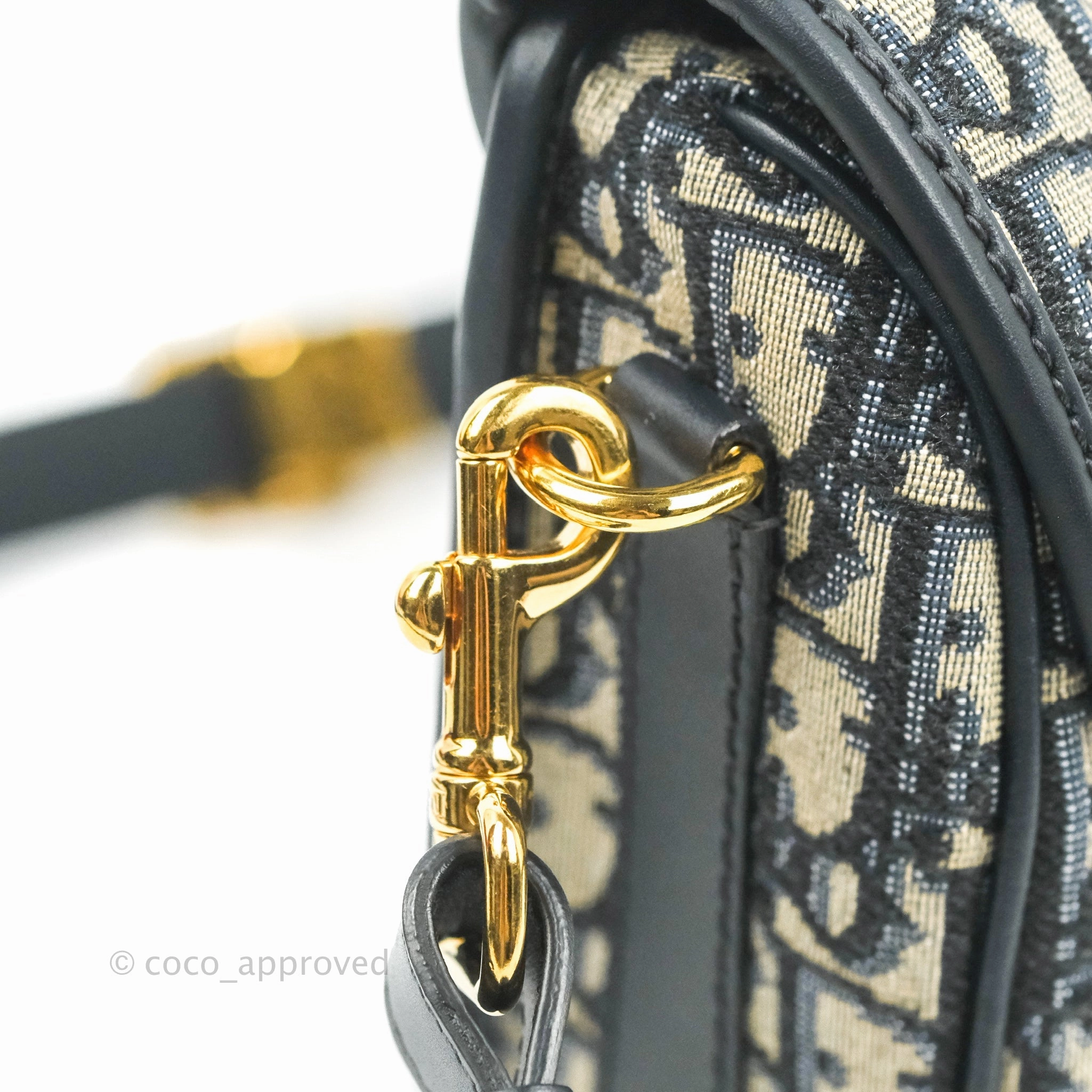 Dior Medium Bobby Bag Blue Oblique Jacquard Canvas