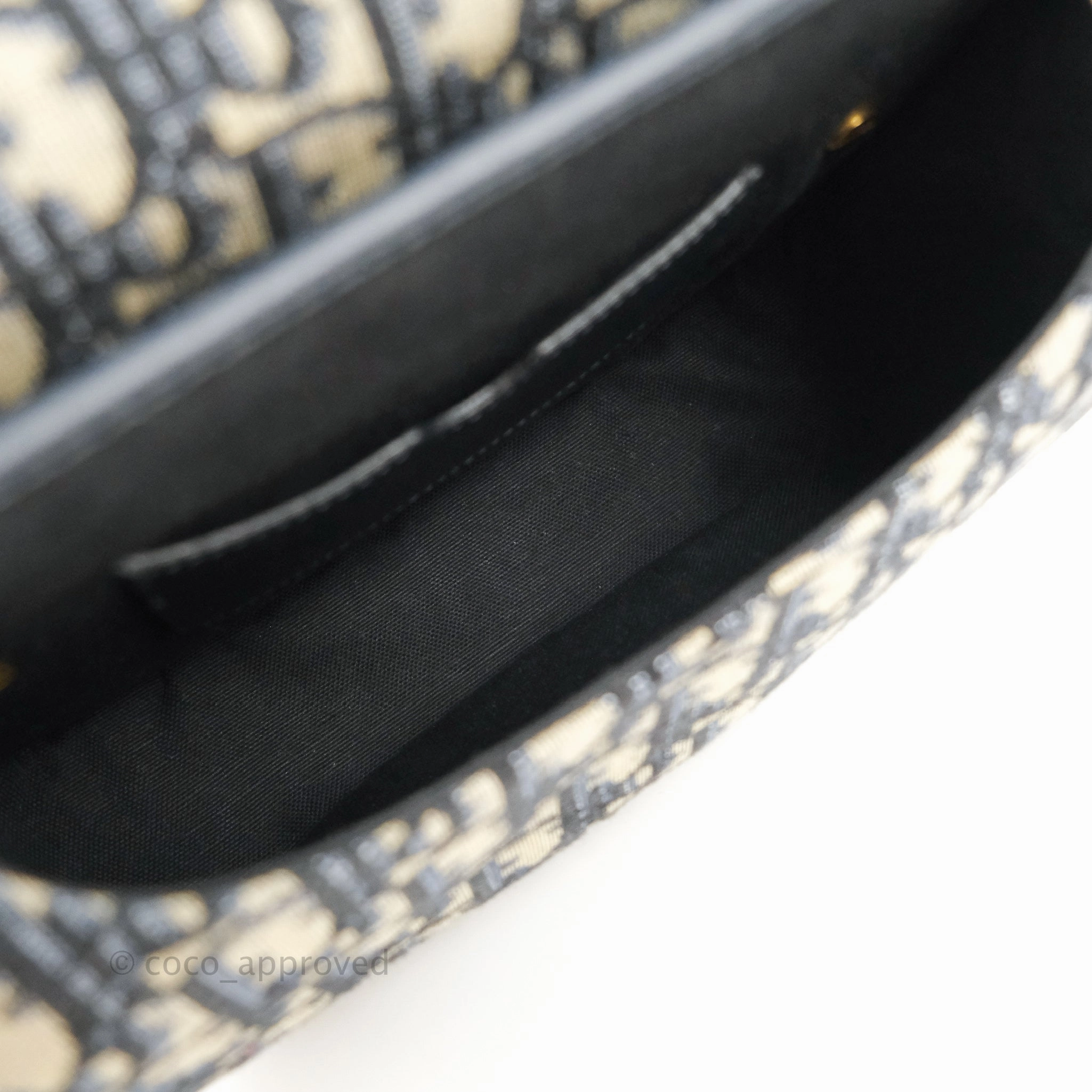 Dior Medium Bobby Bag Blue Oblique Jacquard Canvas
