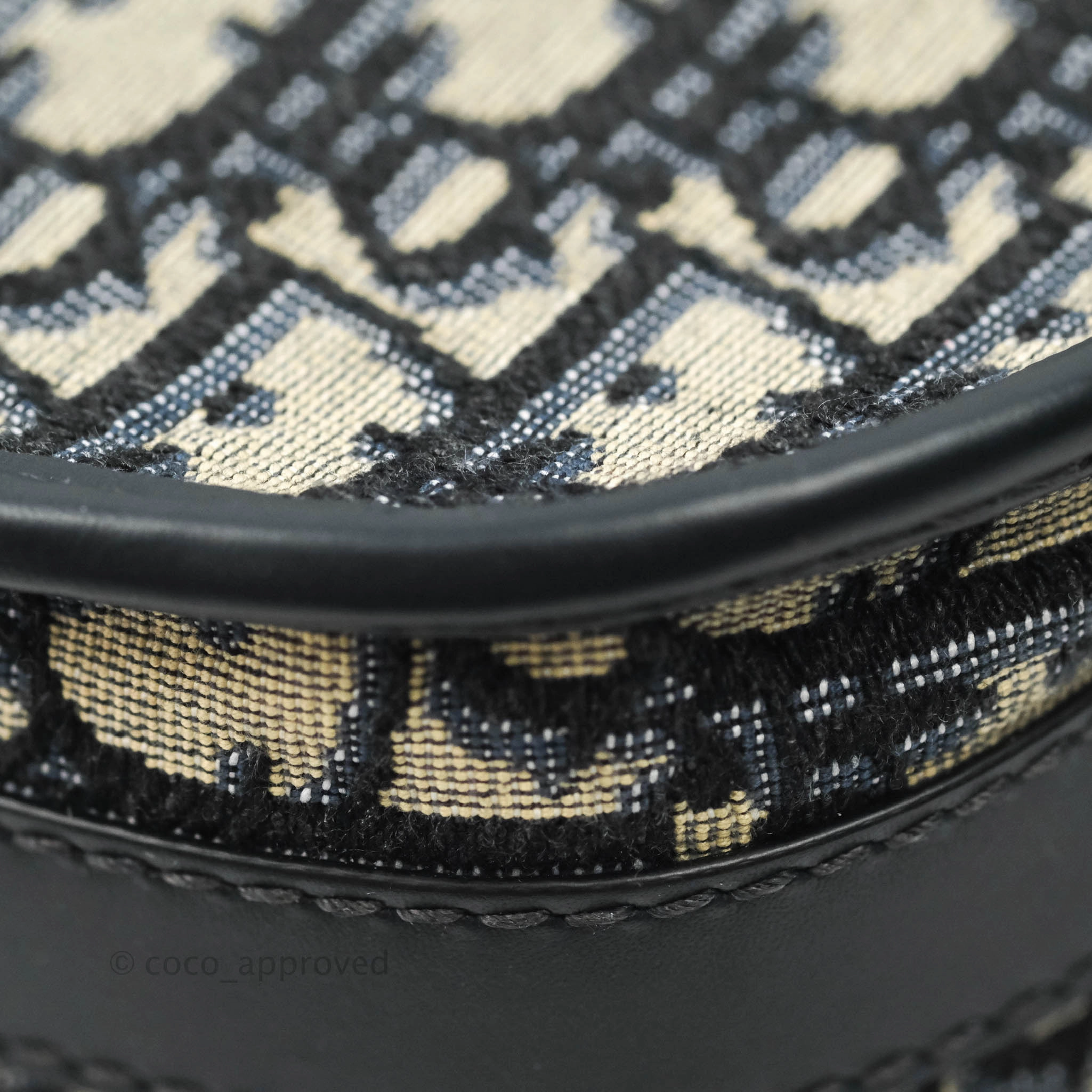 Dior Medium Bobby Bag Blue Oblique Jacquard Canvas