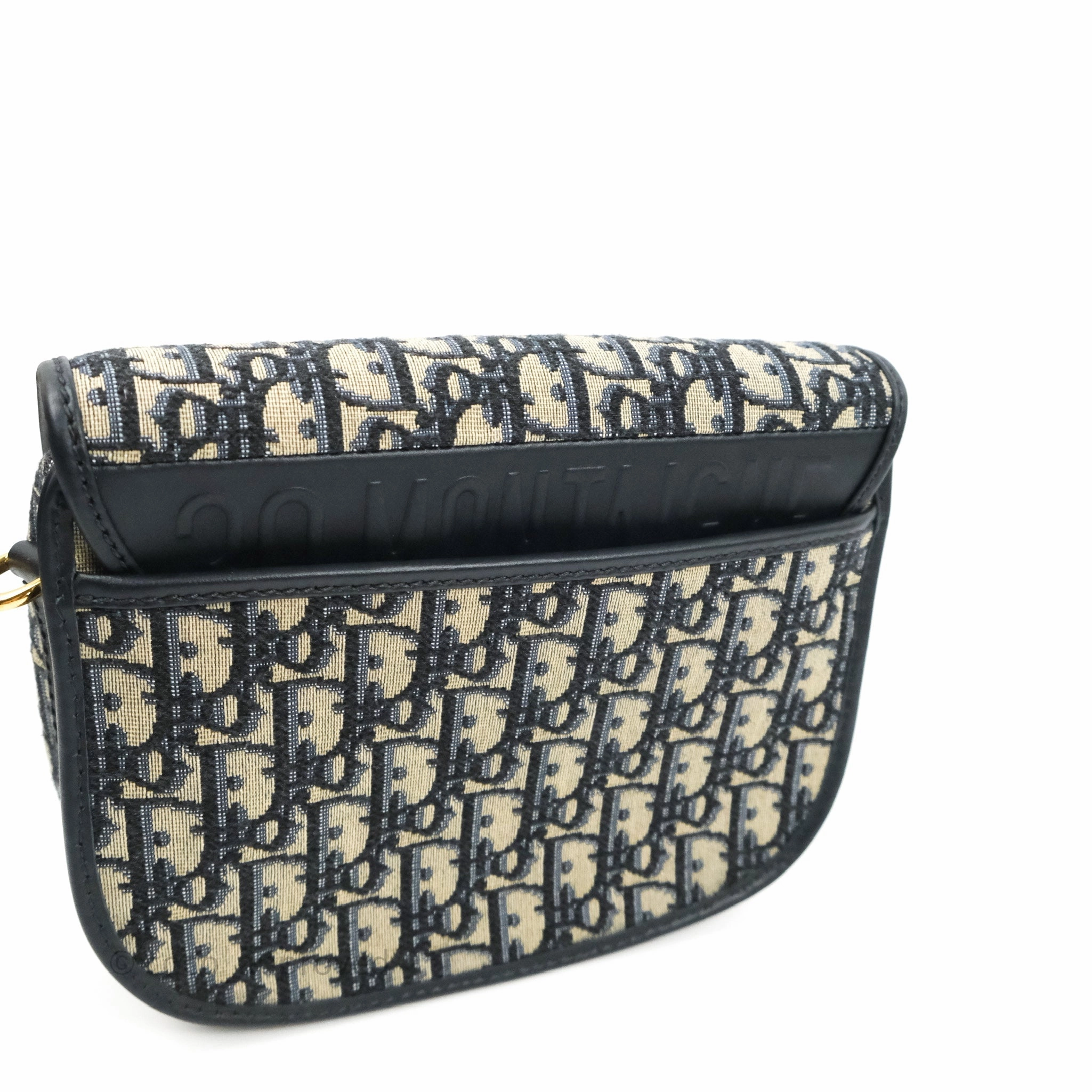 Dior Medium Bobby Bag Blue Oblique Jacquard Canvas