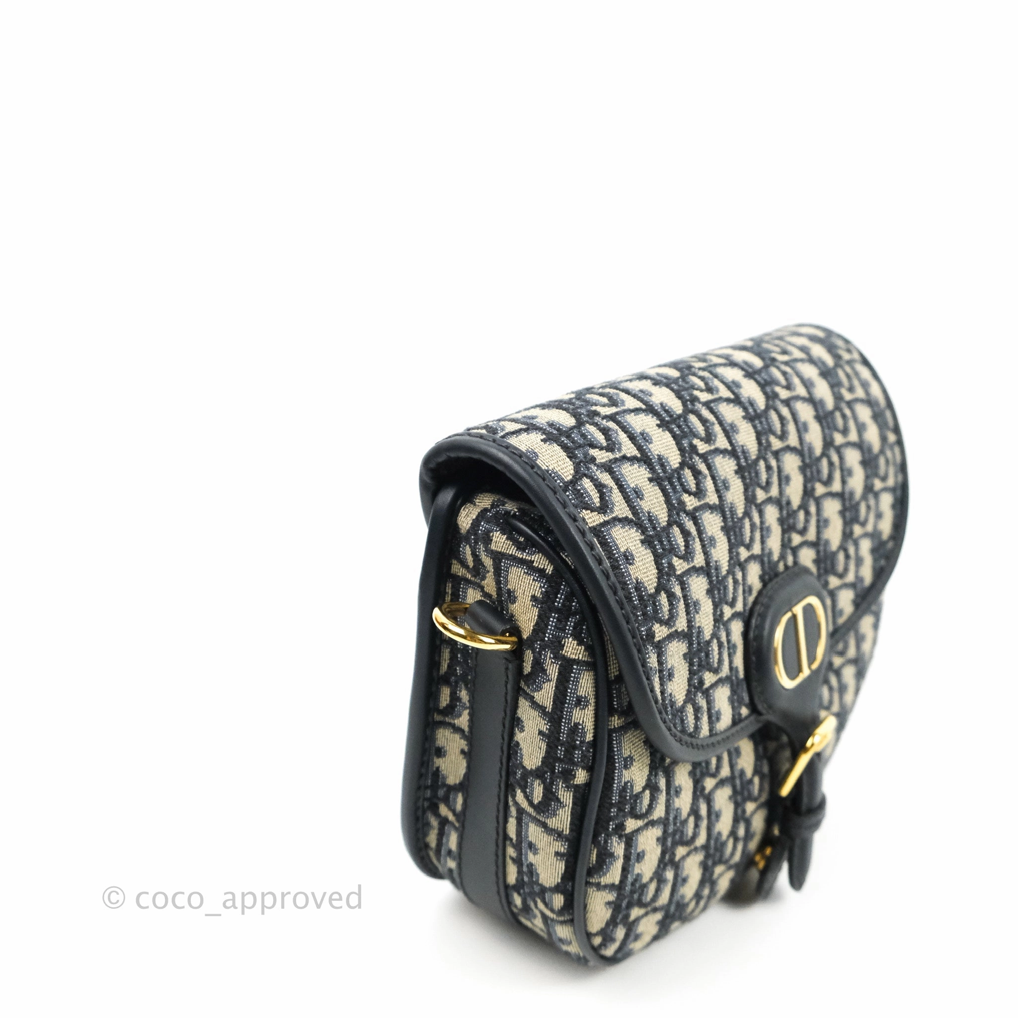 Dior Medium Bobby Bag Blue Oblique Jacquard Canvas