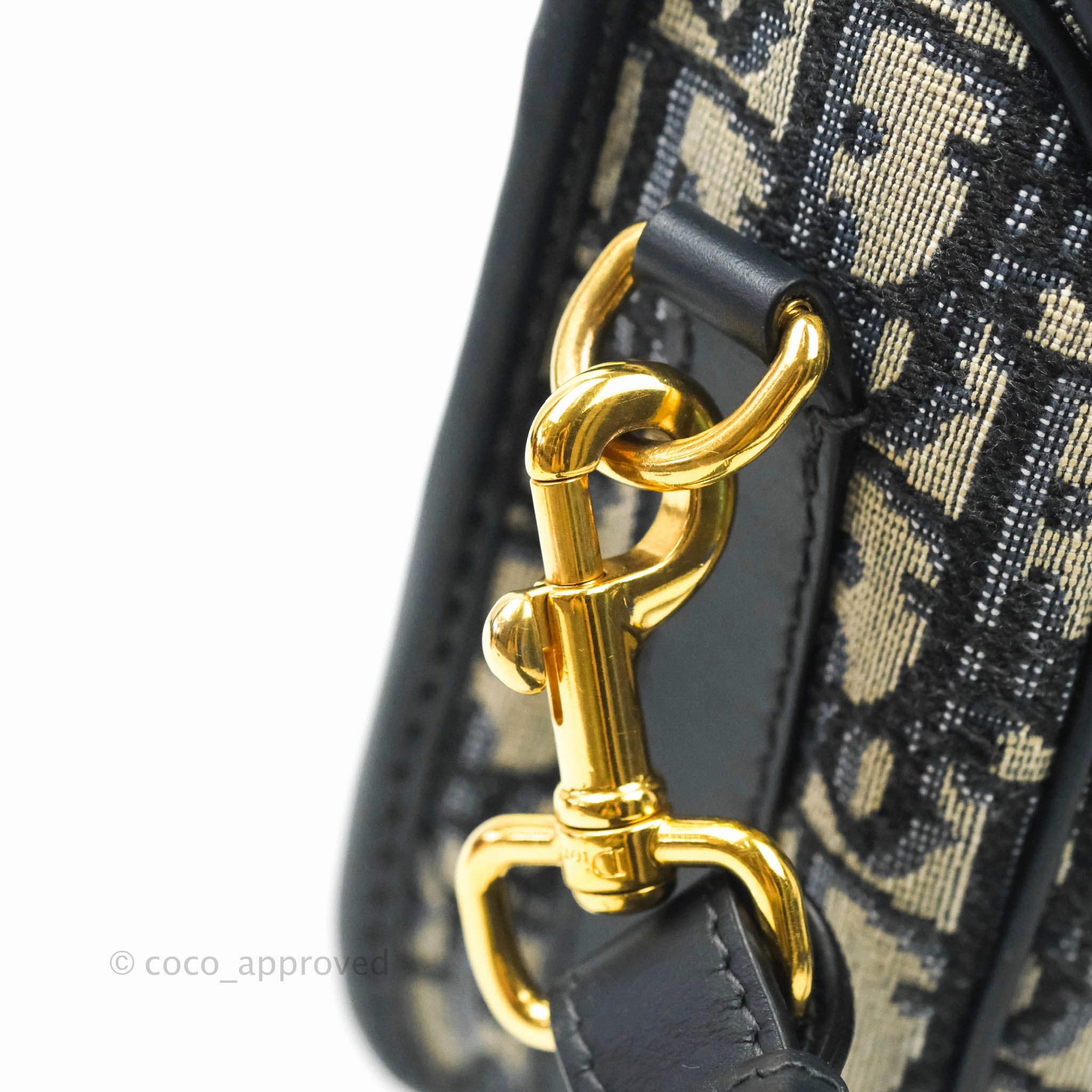 Dior Medium Bobby Bag Blue Oblique Jacquard Canvas