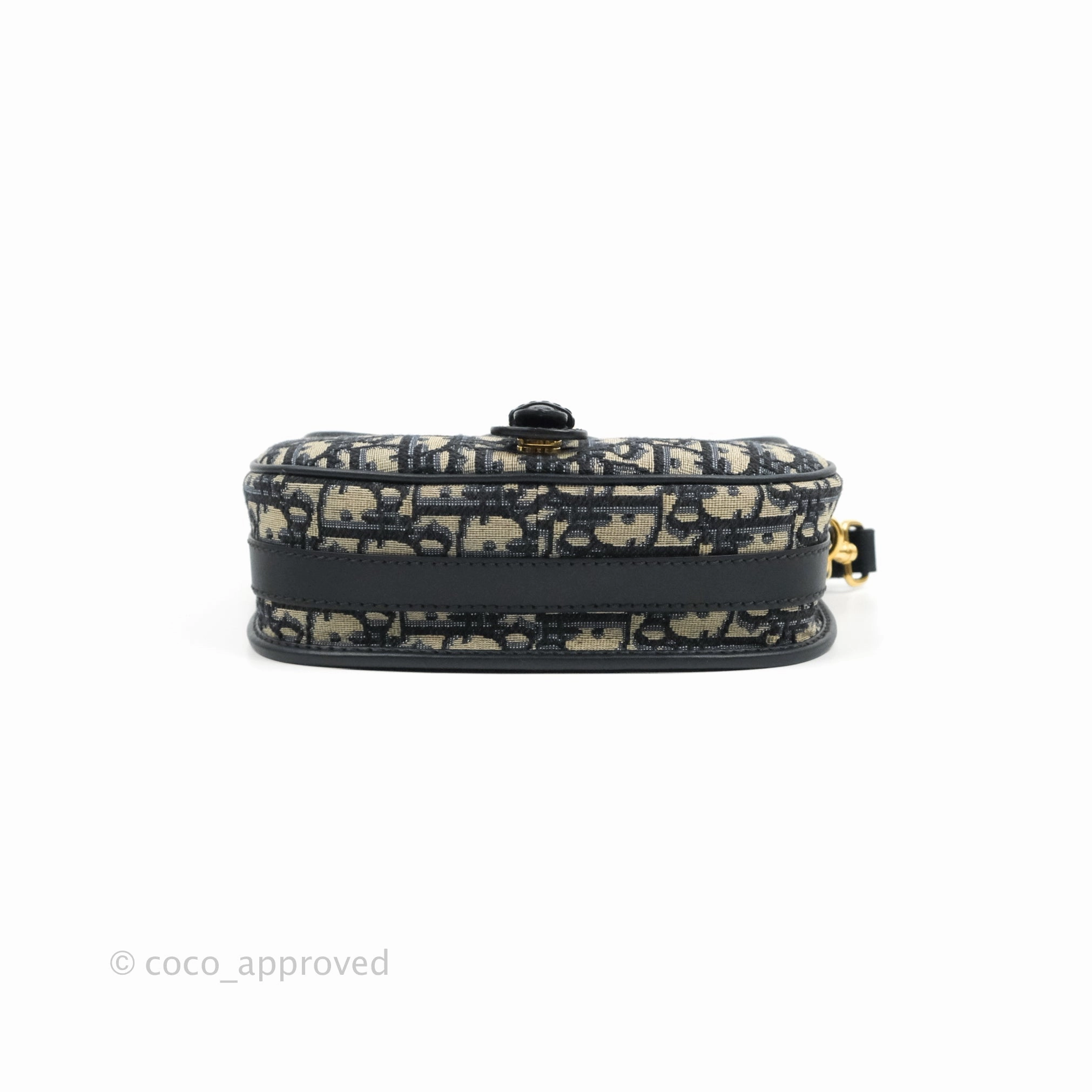 Dior Medium Bobby Bag Blue Oblique Jacquard Canvas